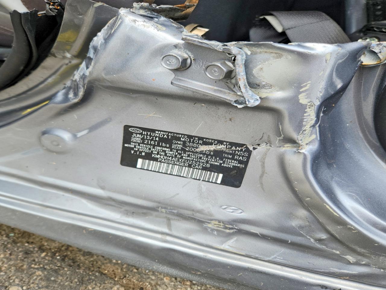 2015 Hyundai Elantra Se Silver vin: KMHDH4AEXFU252928