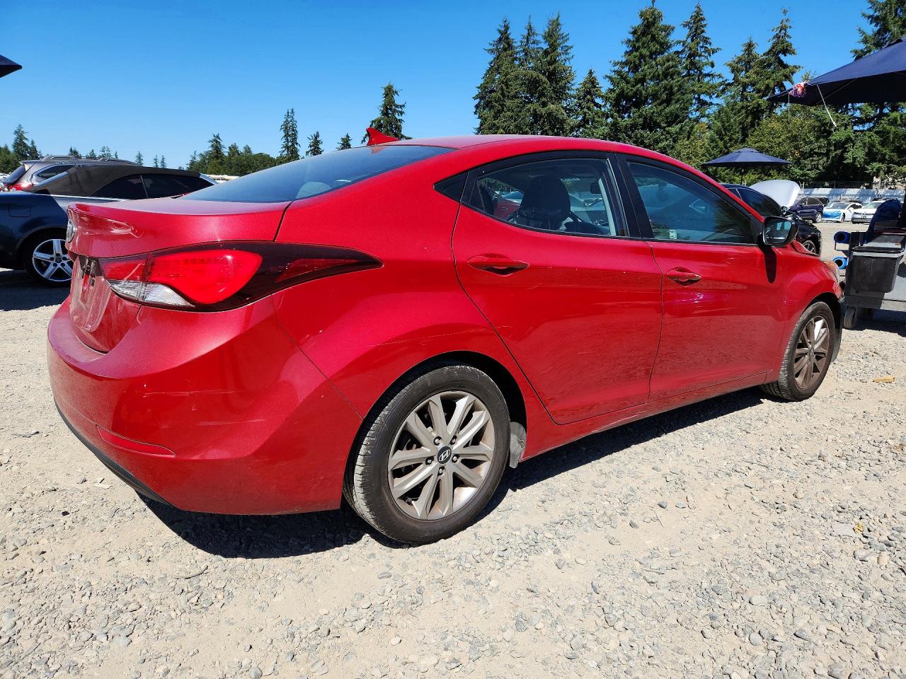 2015 Hyundai Elantra Se Red vin: KMHDH4AEXFU253335