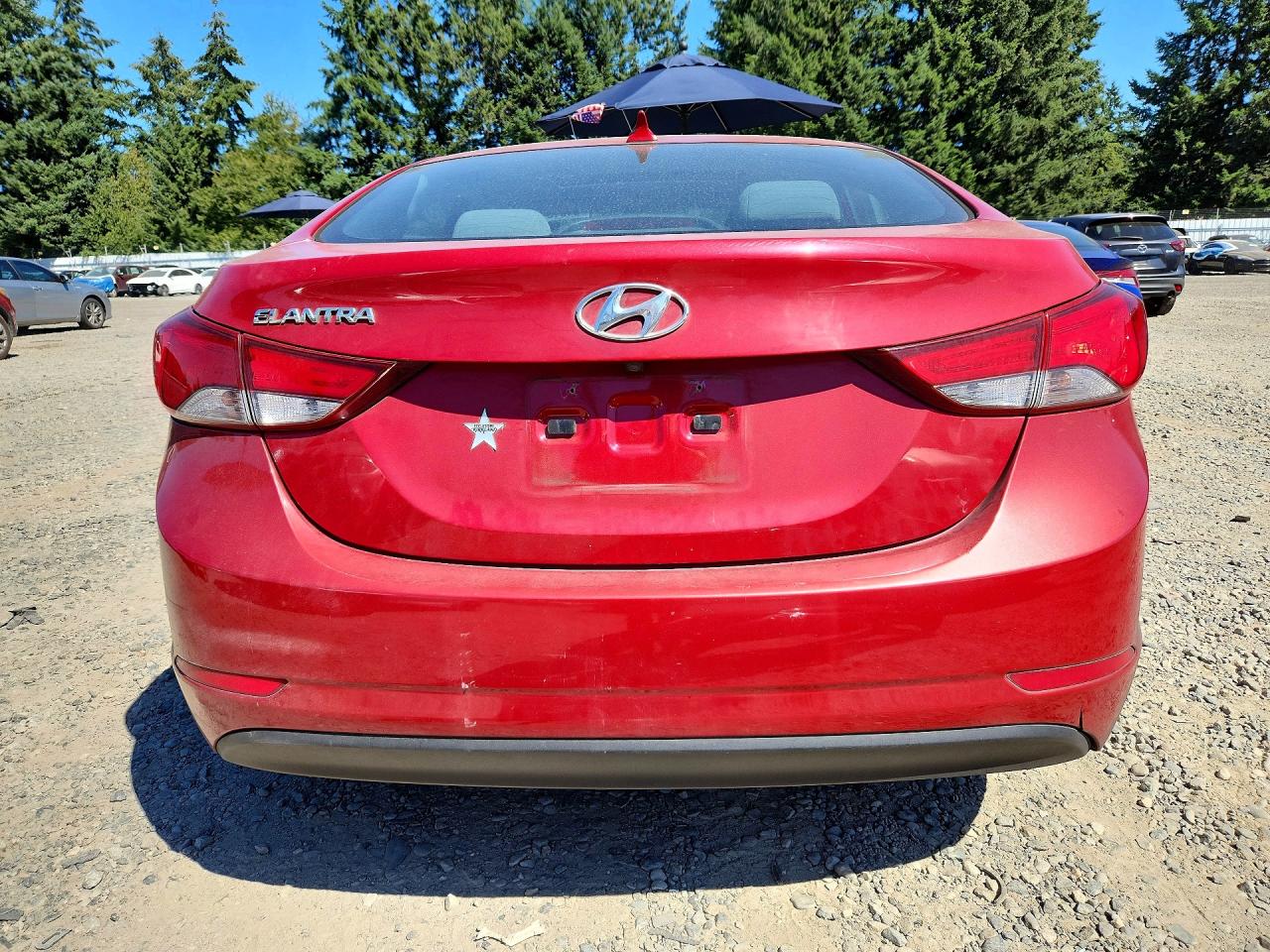 2015 Hyundai Elantra Se Red vin: KMHDH4AEXFU253335