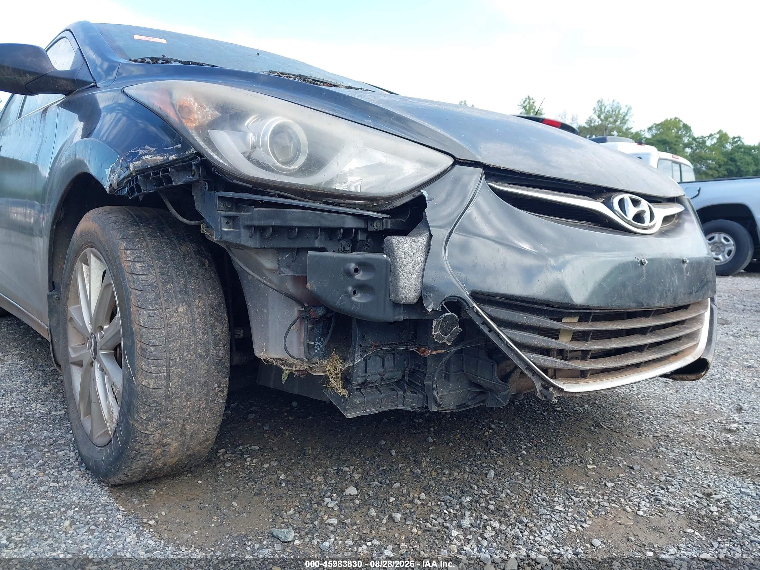 2015 Hyundai Elantra Se Black vin: KMHDH4AEXFU286030