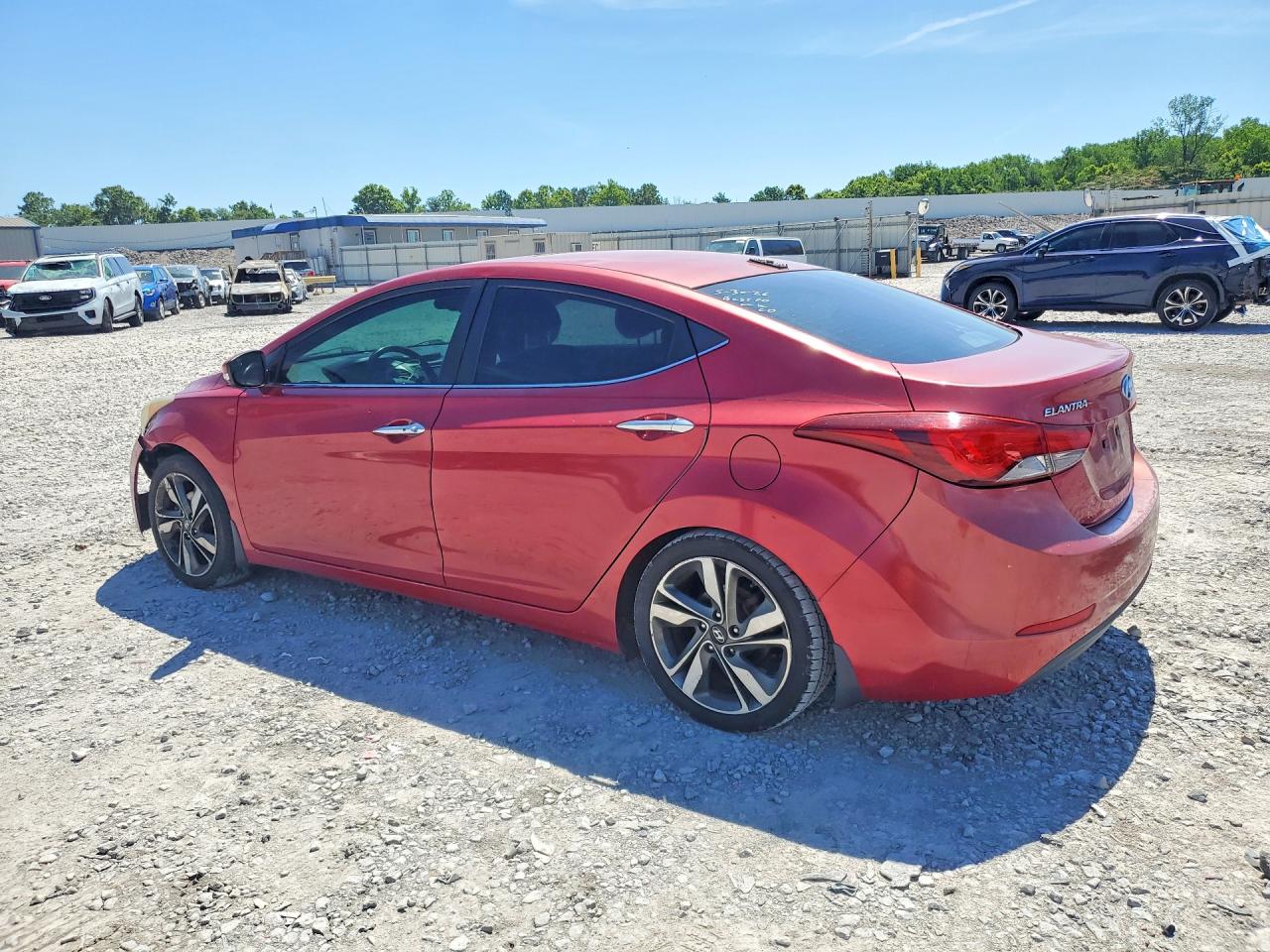 2015 Hyundai Elantra Limited Red vin: KMHDH4AEXFU299618