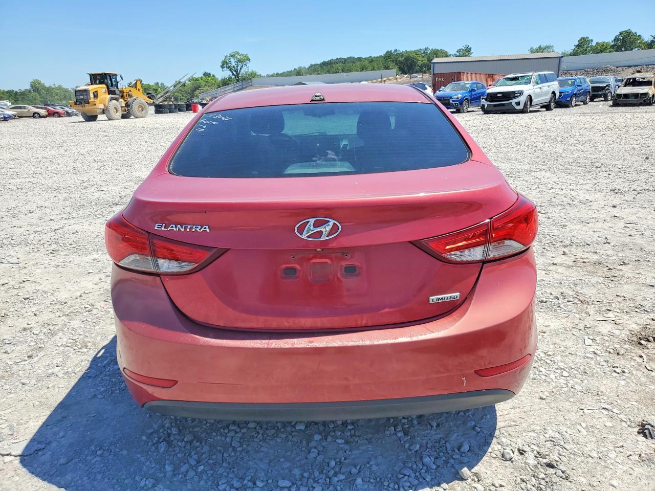 2015 Hyundai Elantra Limited Red vin: KMHDH4AEXFU299618