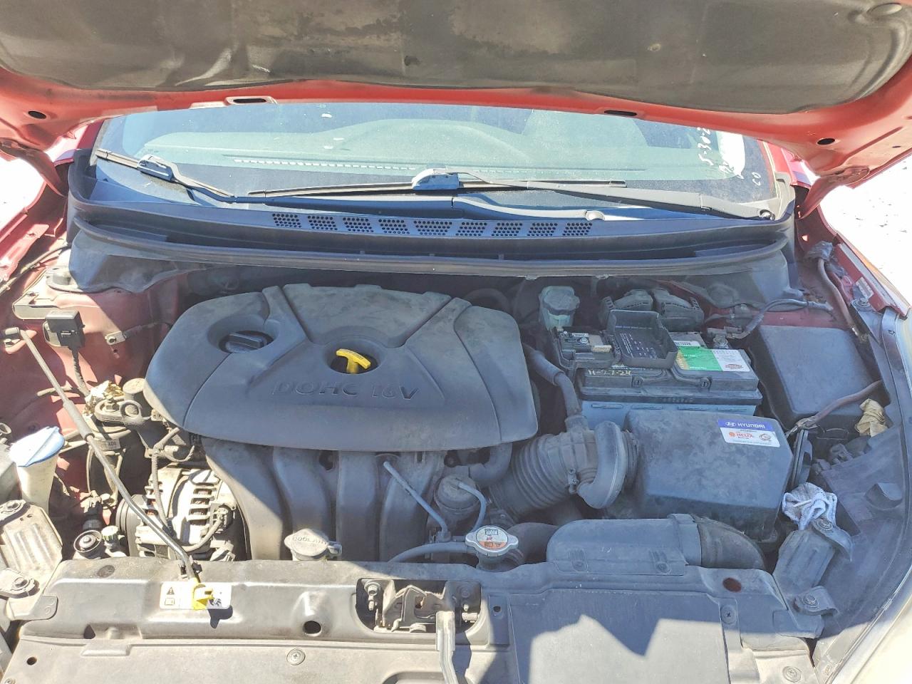2015 Hyundai Elantra Limited Red vin: KMHDH4AEXFU299618