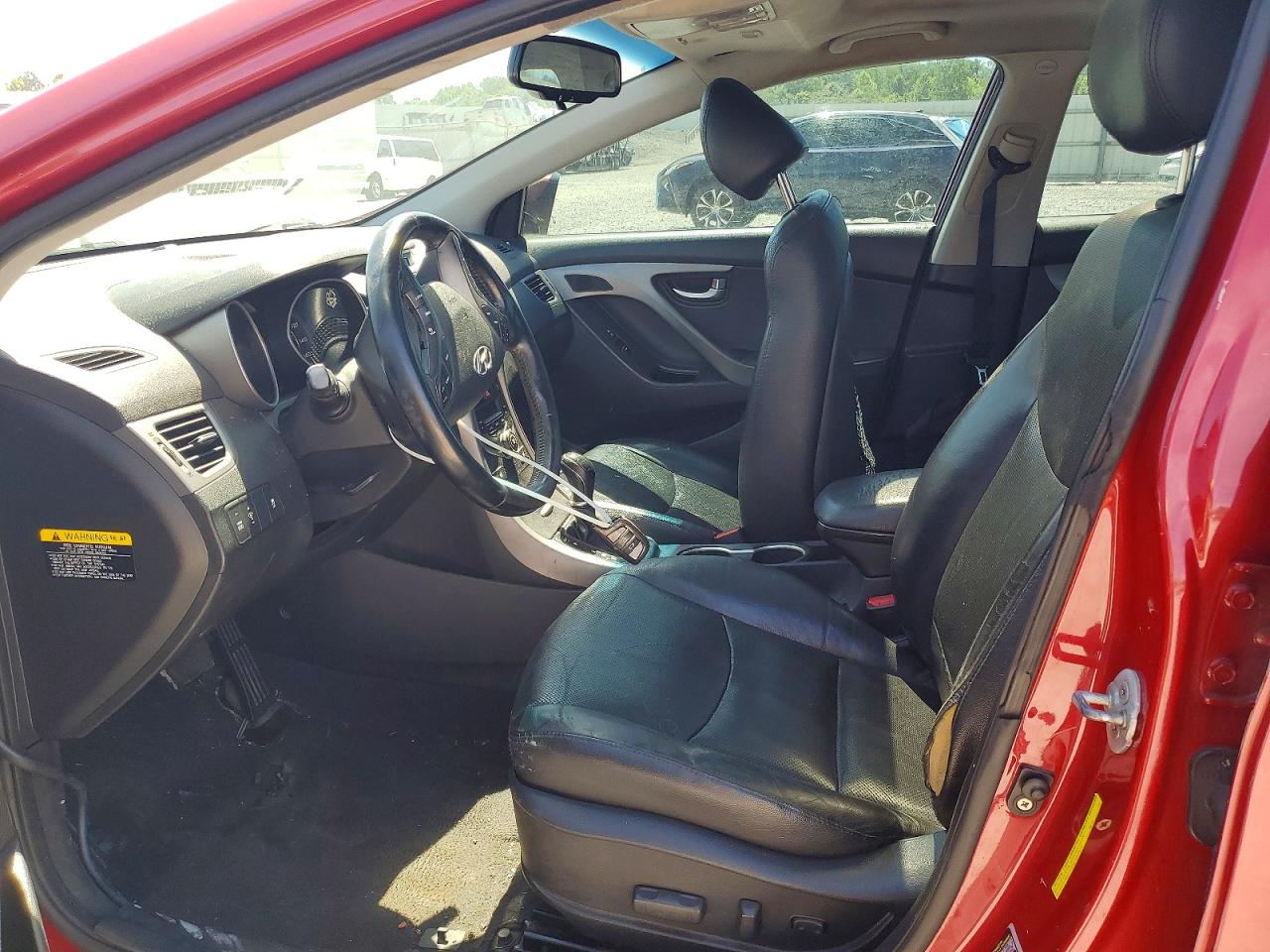 2015 Hyundai Elantra Limited Red vin: KMHDH4AEXFU299618