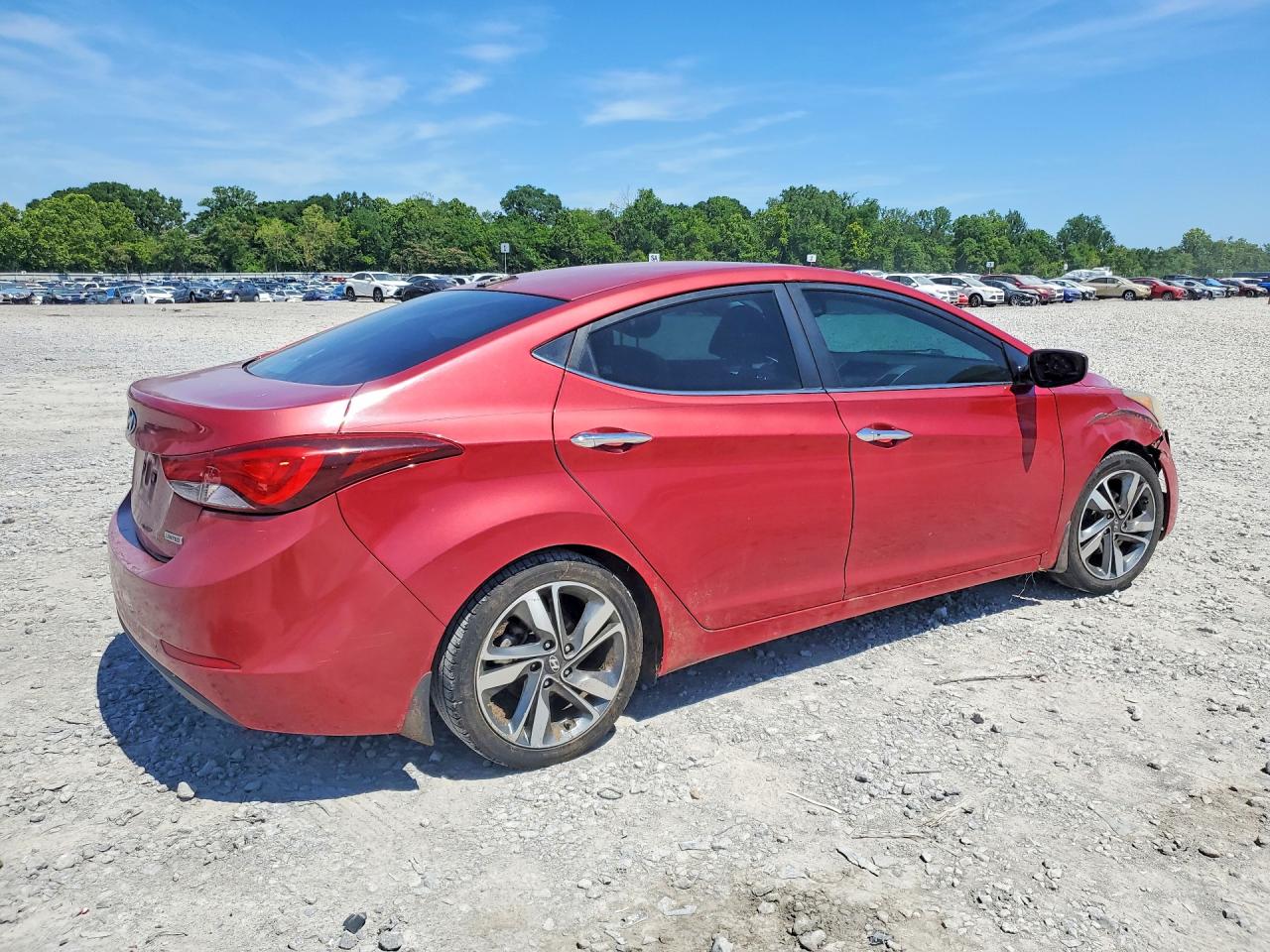 2015 Hyundai Elantra Limited Red vin: KMHDH4AEXFU299618