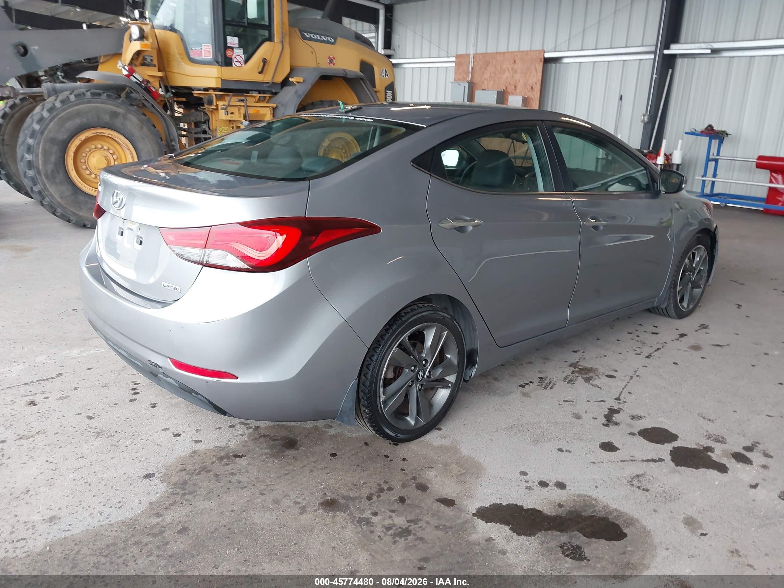 2015 Hyundai Elantra Limited Silver vin: KMHDH4AEXFU327515