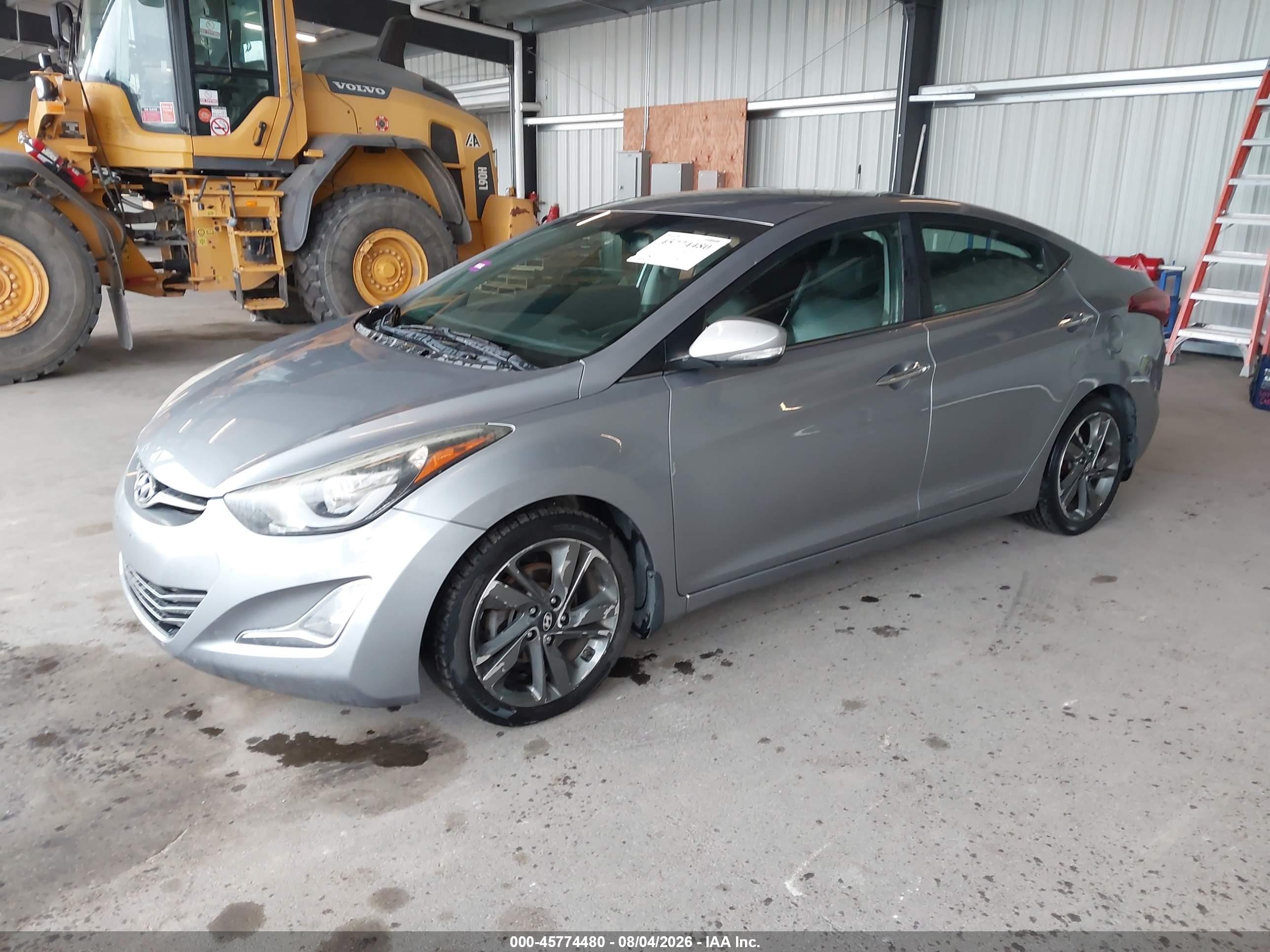 2015 Hyundai Elantra Limited Silver vin: KMHDH4AEXFU327515