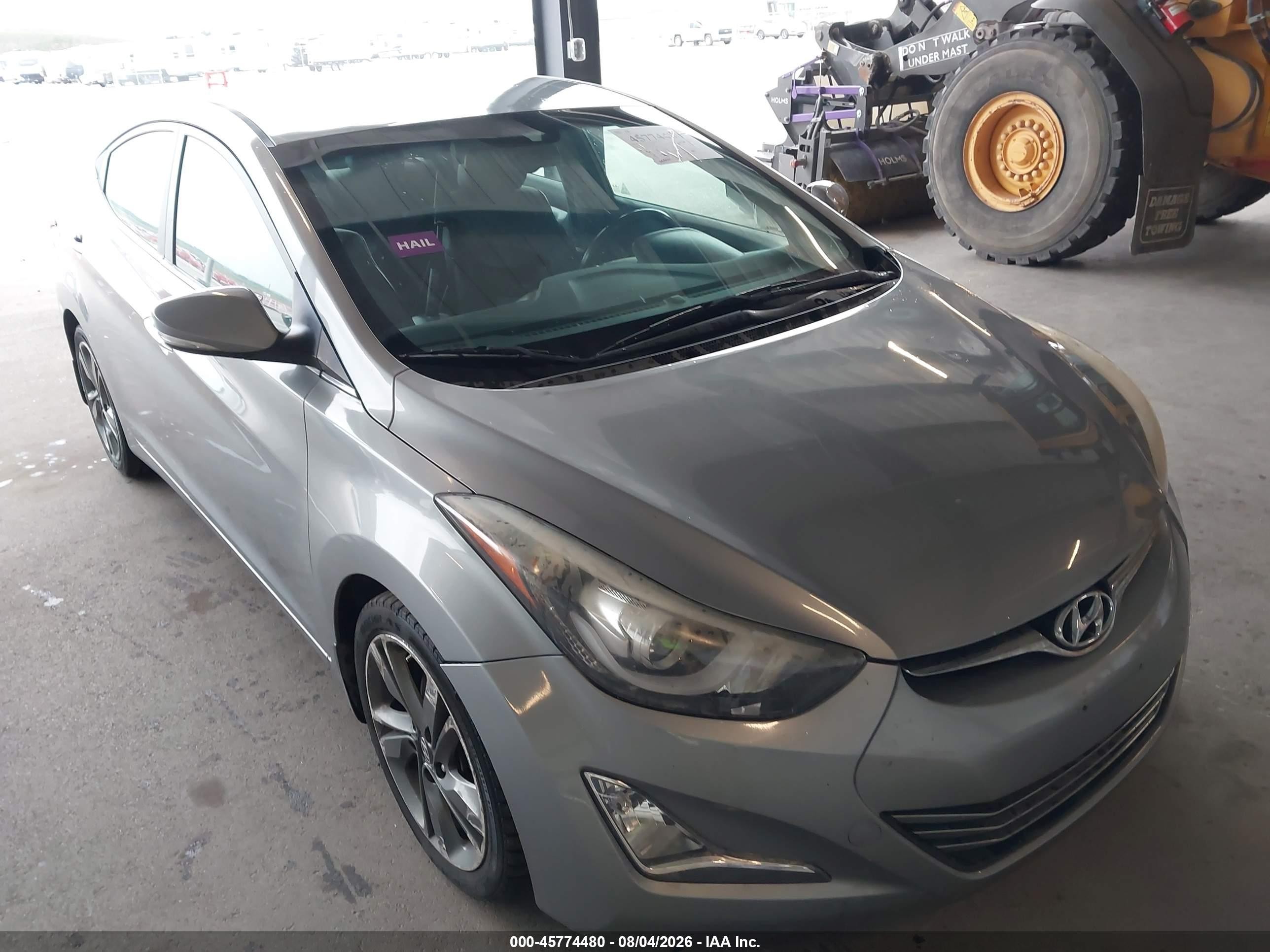 2015 Hyundai Elantra Limited Silver vin: KMHDH4AEXFU327515