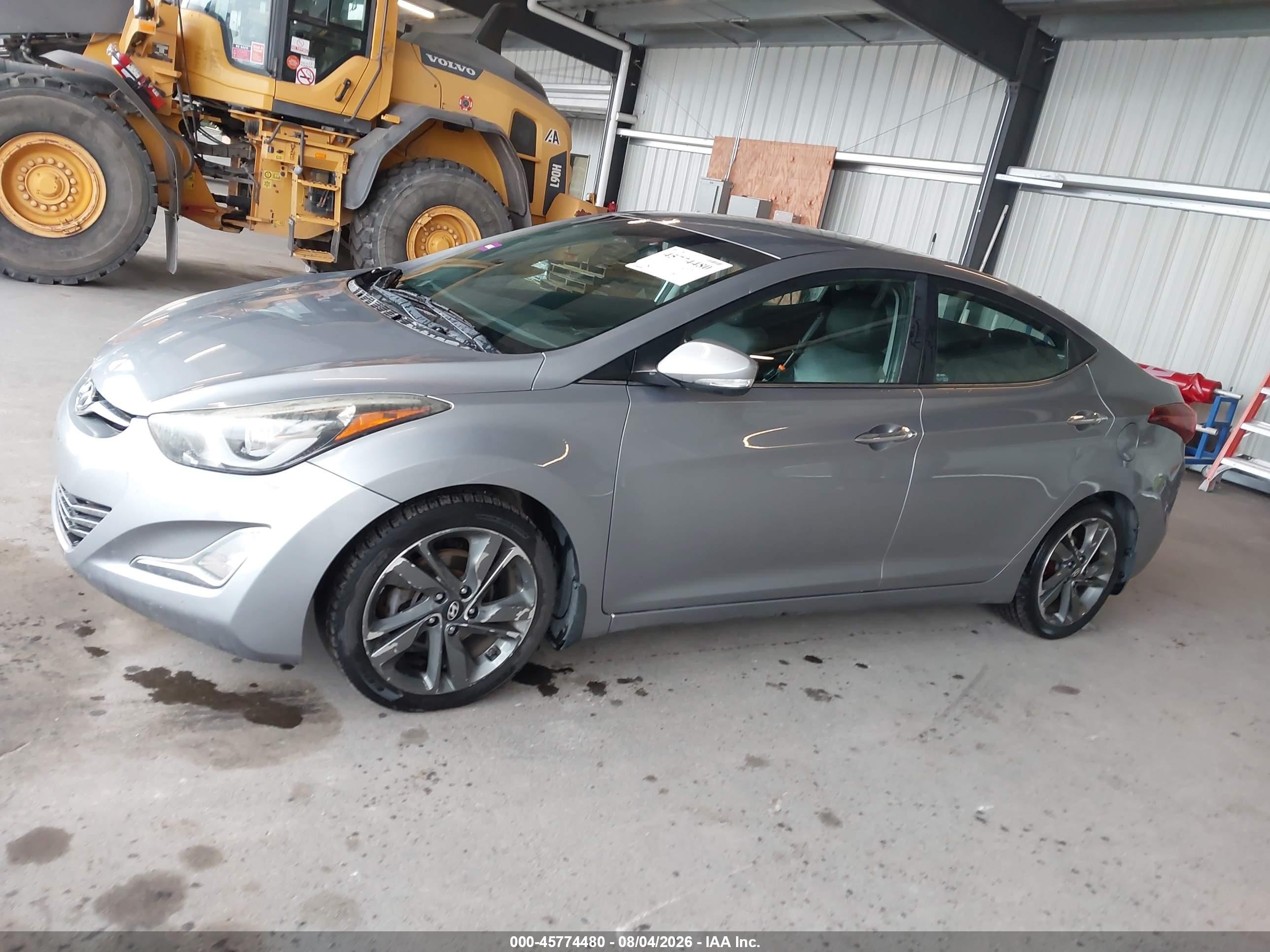 2015 Hyundai Elantra Limited Silver vin: KMHDH4AEXFU327515