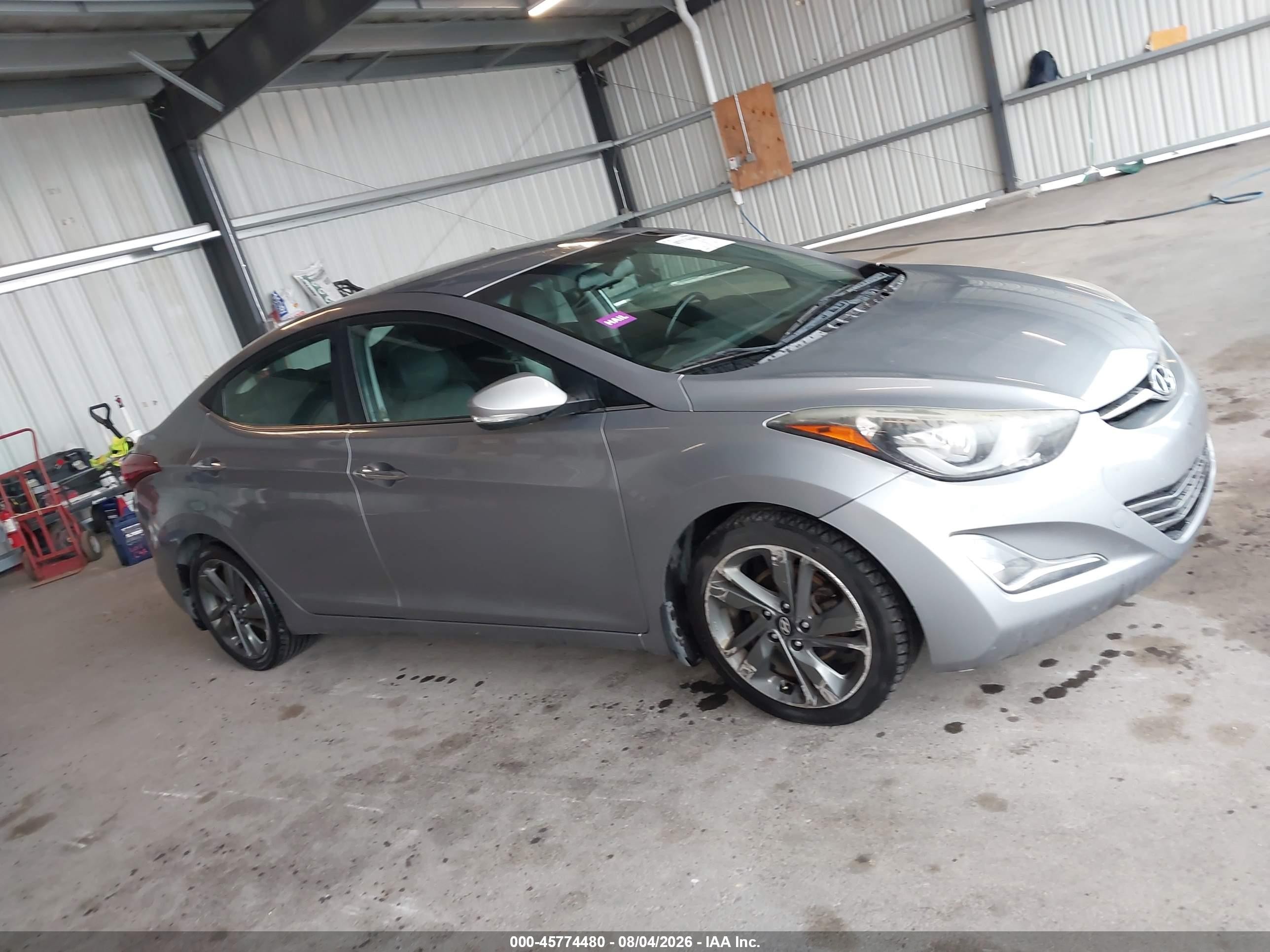 2015 Hyundai Elantra Limited Silver vin: KMHDH4AEXFU327515