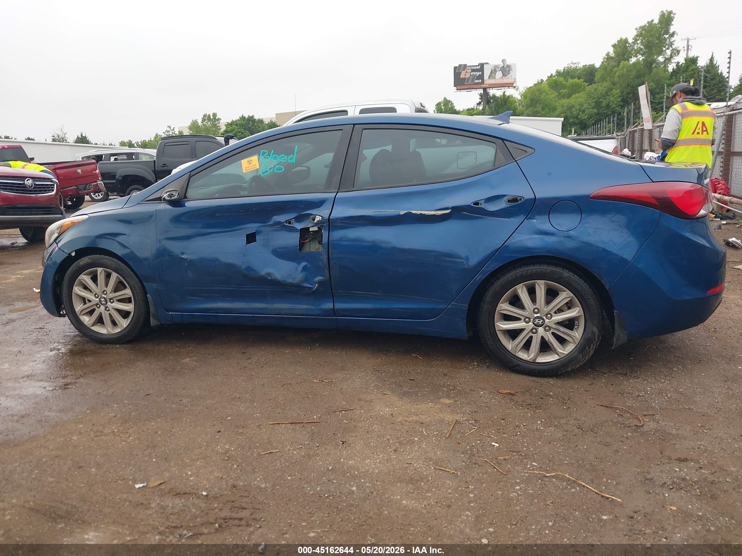 2015 Hyundai Elantra Se Blue vin: KMHDH4AEXFU331094
