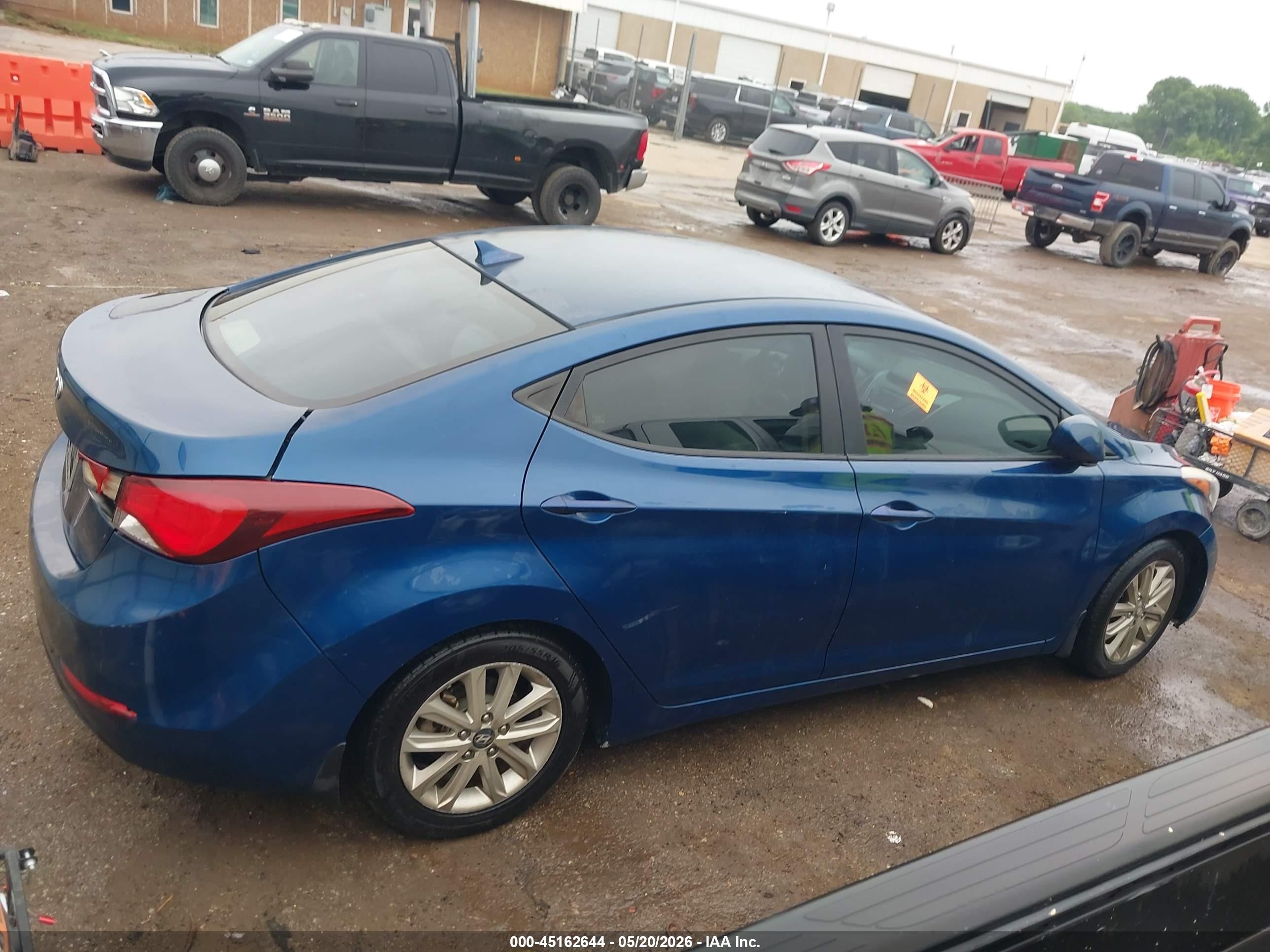 2015 Hyundai Elantra Se Blue vin: KMHDH4AEXFU331094