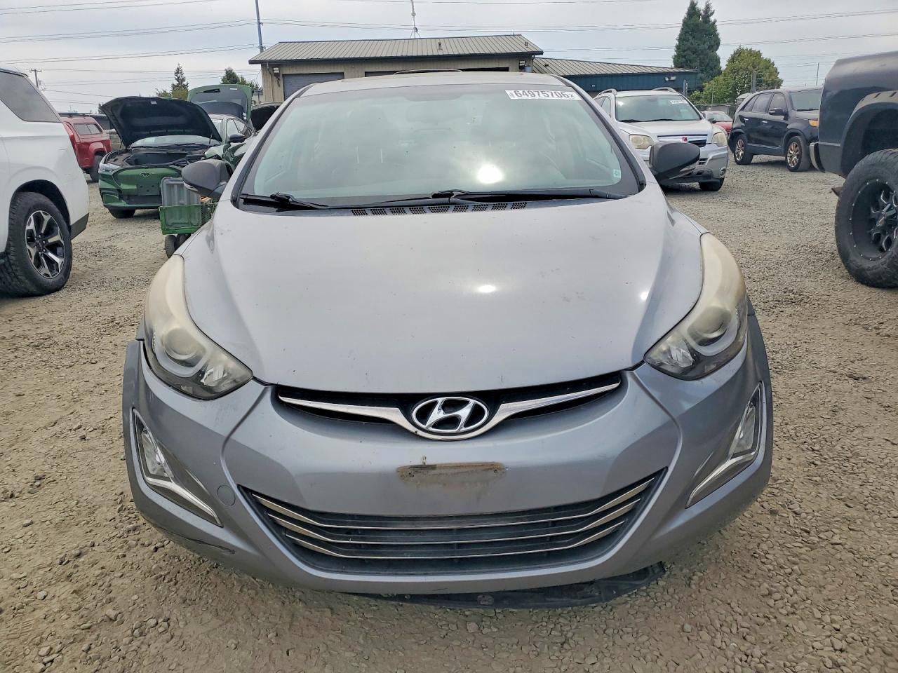2015 Hyundai Elantra Limited Silver vin: KMHDH4AEXFU344458
