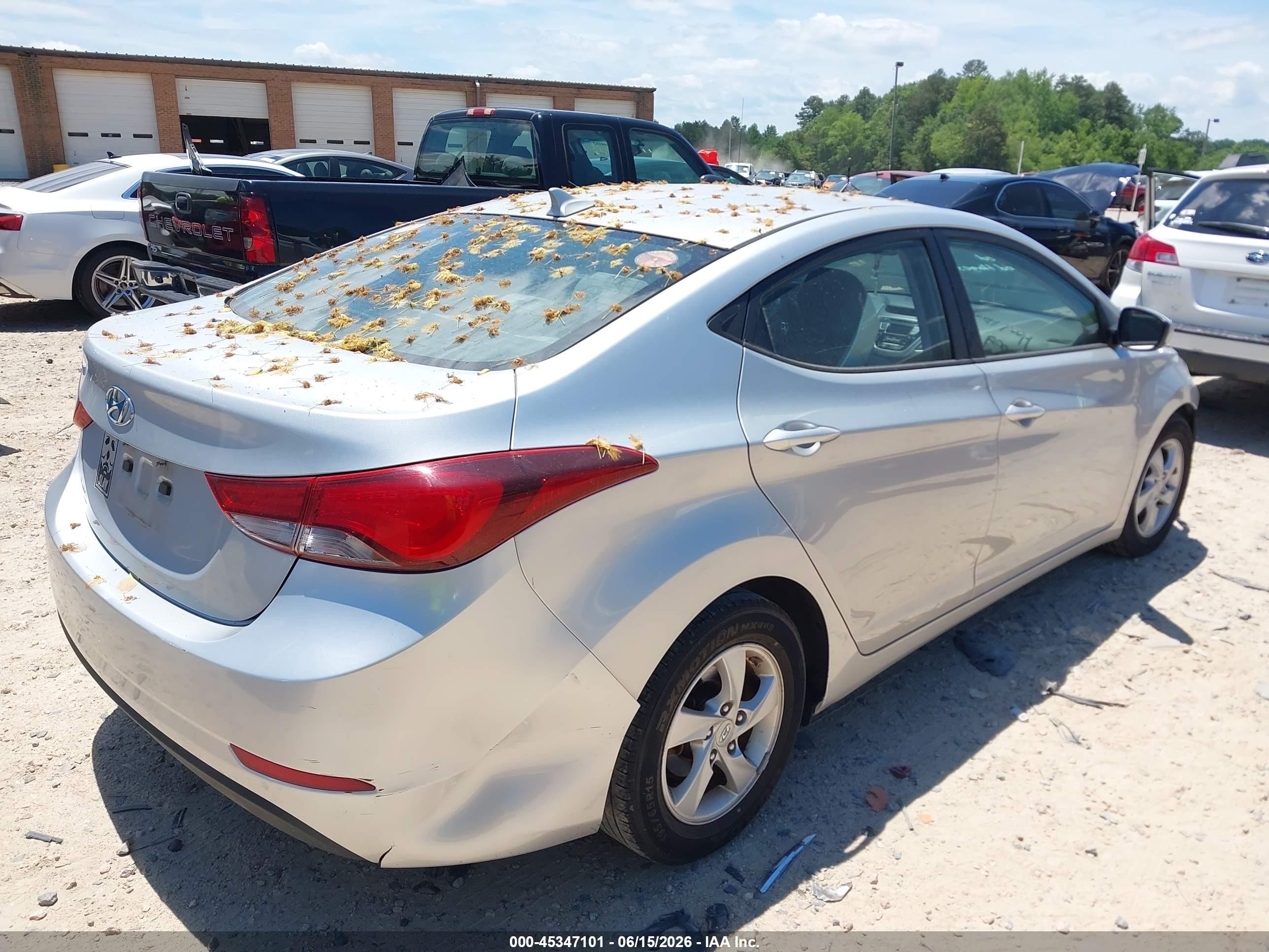 2015 Hyundai Elantra Se Silver vin: KMHDH4AEXFU354648