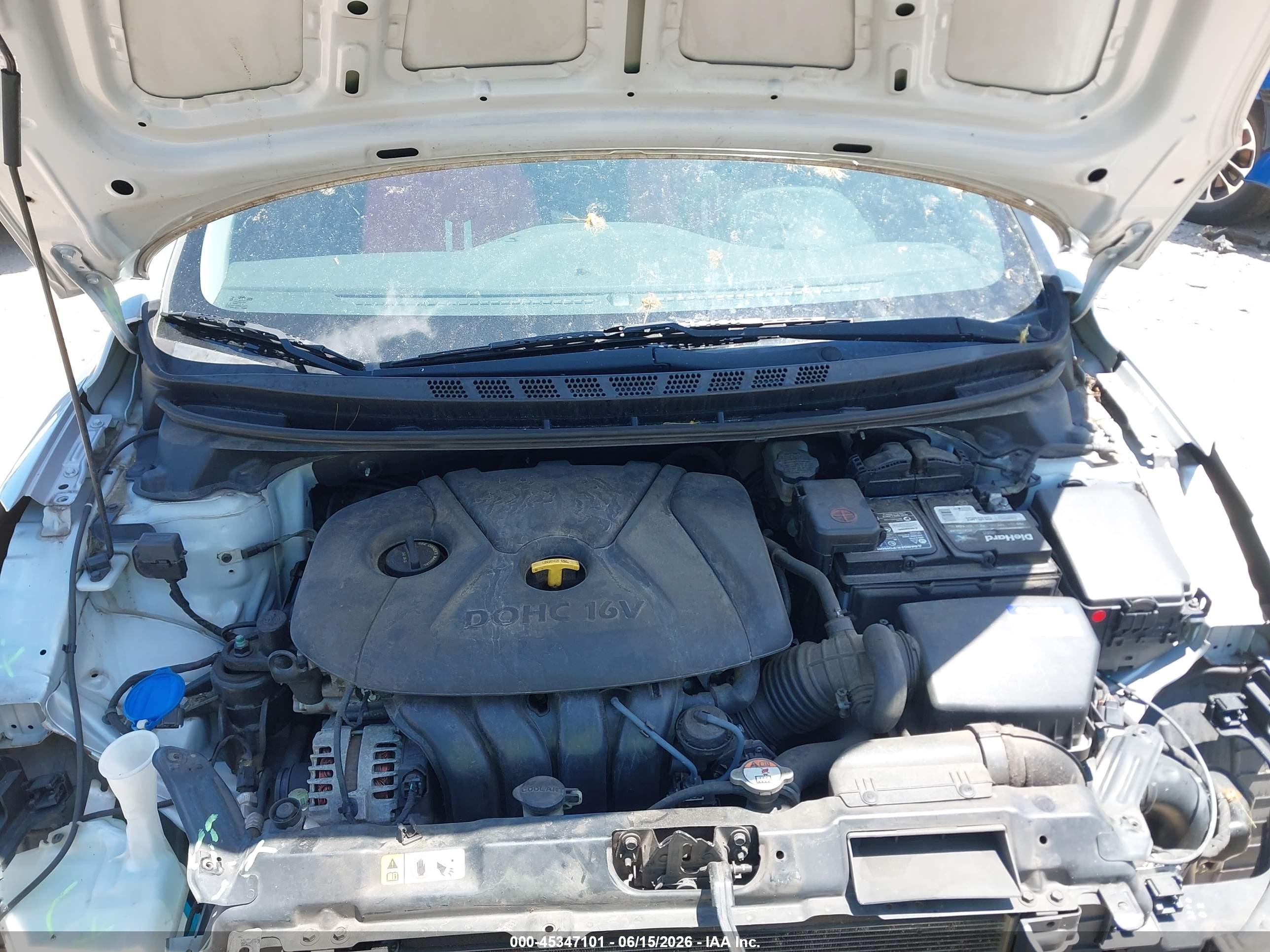 2015 Hyundai Elantra Se Silver vin: KMHDH4AEXFU354648