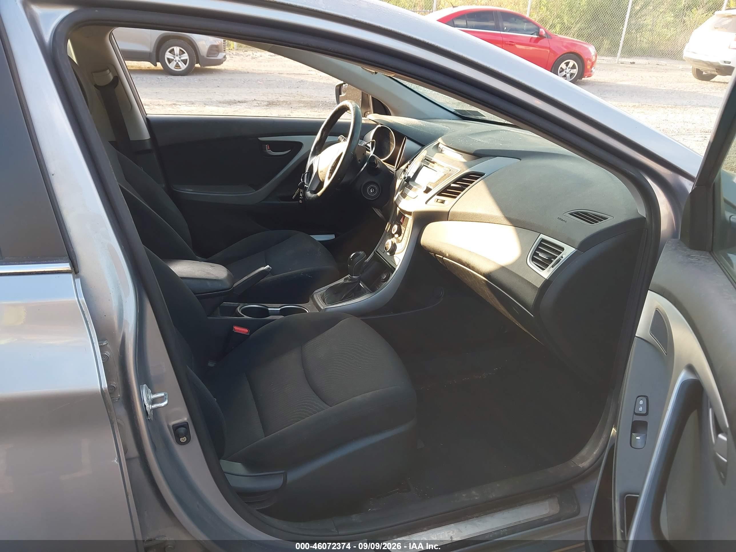 2015 Hyundai Elantra Se Gray vin: KMHDH4AEXFU355198