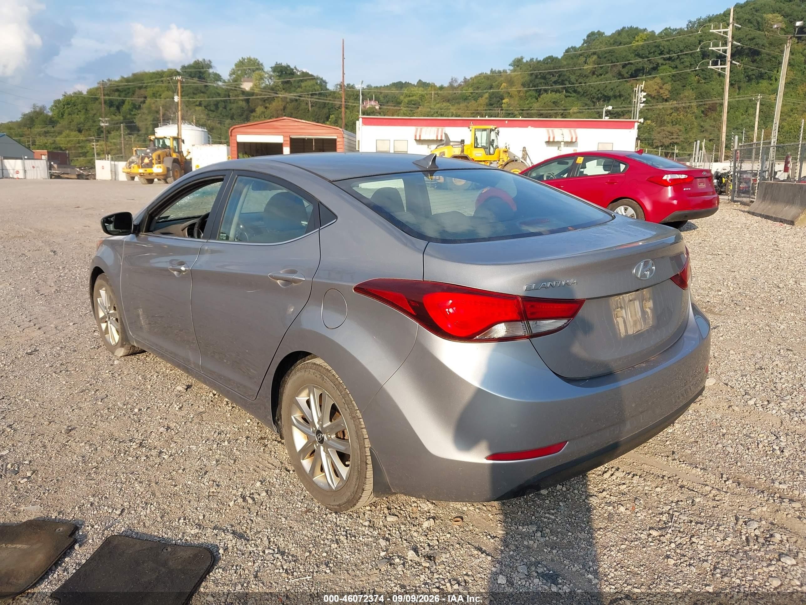 2015 Hyundai Elantra Se Gray vin: KMHDH4AEXFU355198