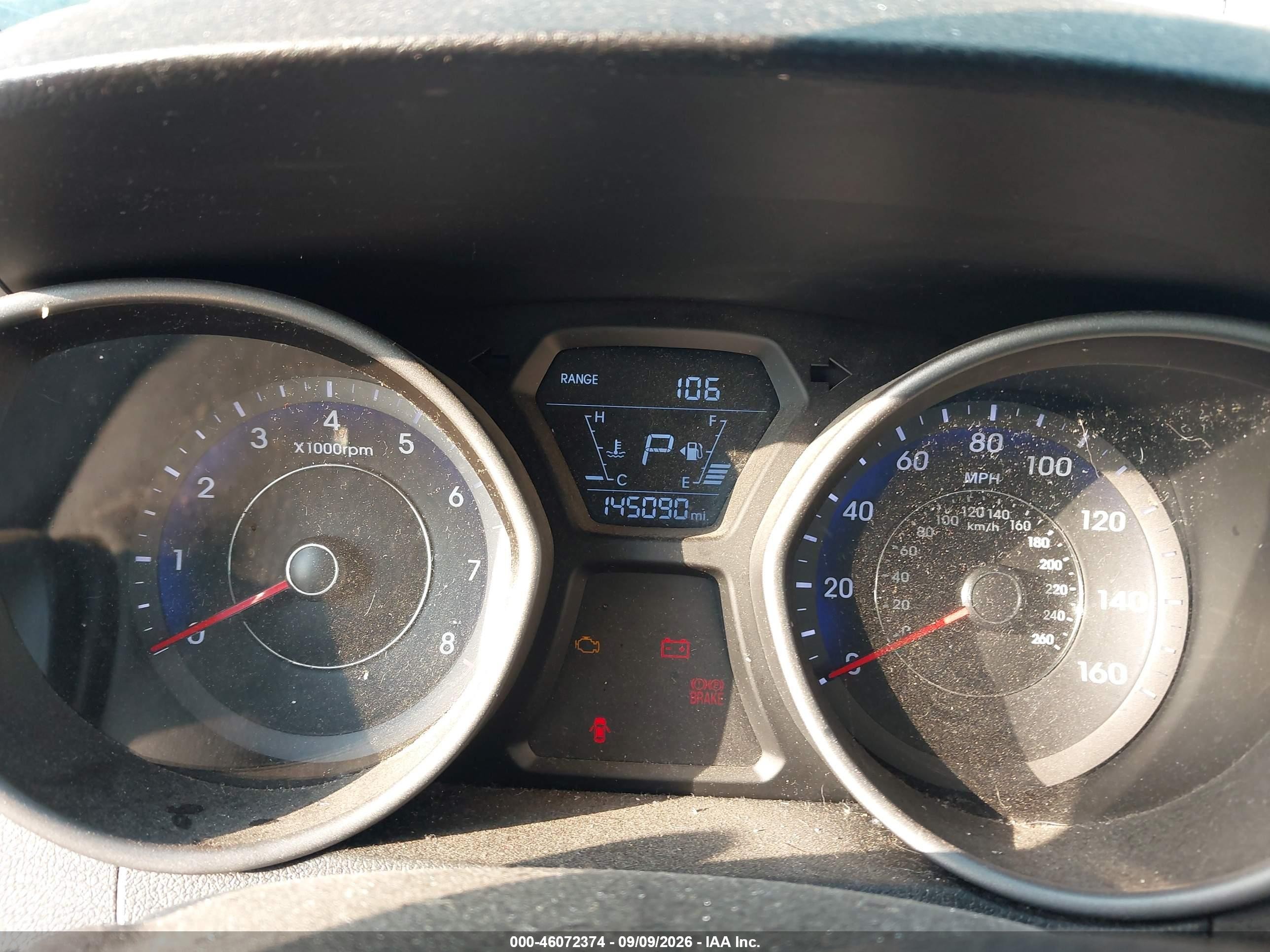 2015 Hyundai Elantra Se Gray vin: KMHDH4AEXFU355198