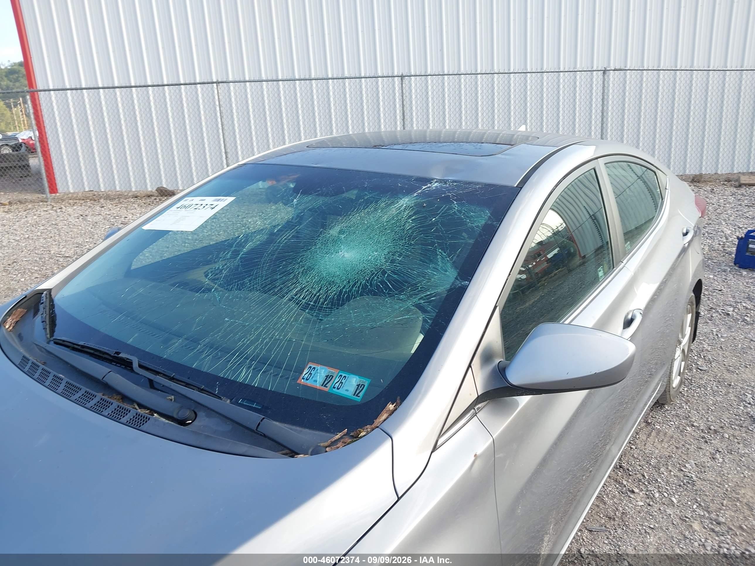2015 Hyundai Elantra Se Gray vin: KMHDH4AEXFU355198