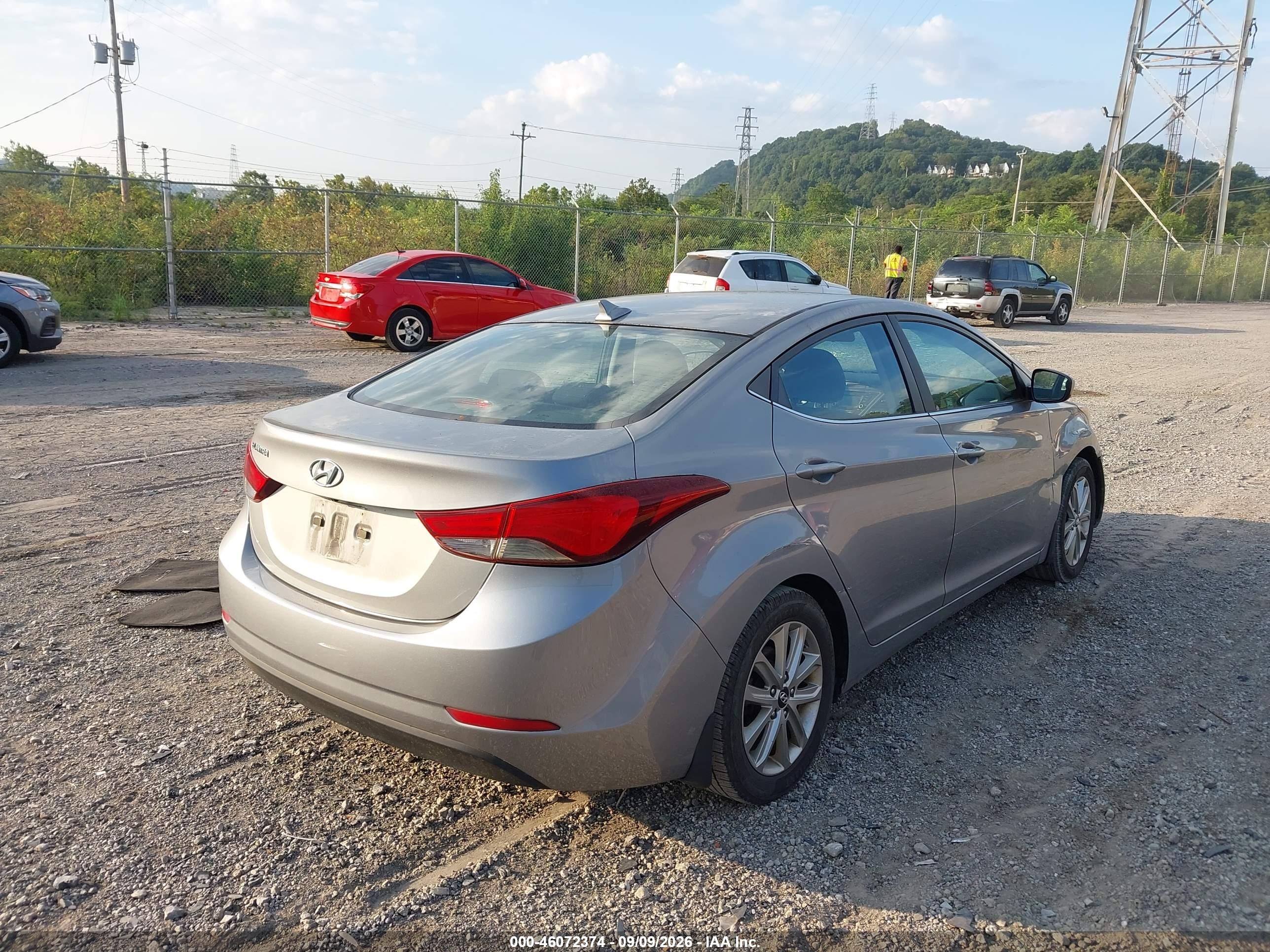 2015 Hyundai Elantra Se Gray vin: KMHDH4AEXFU355198