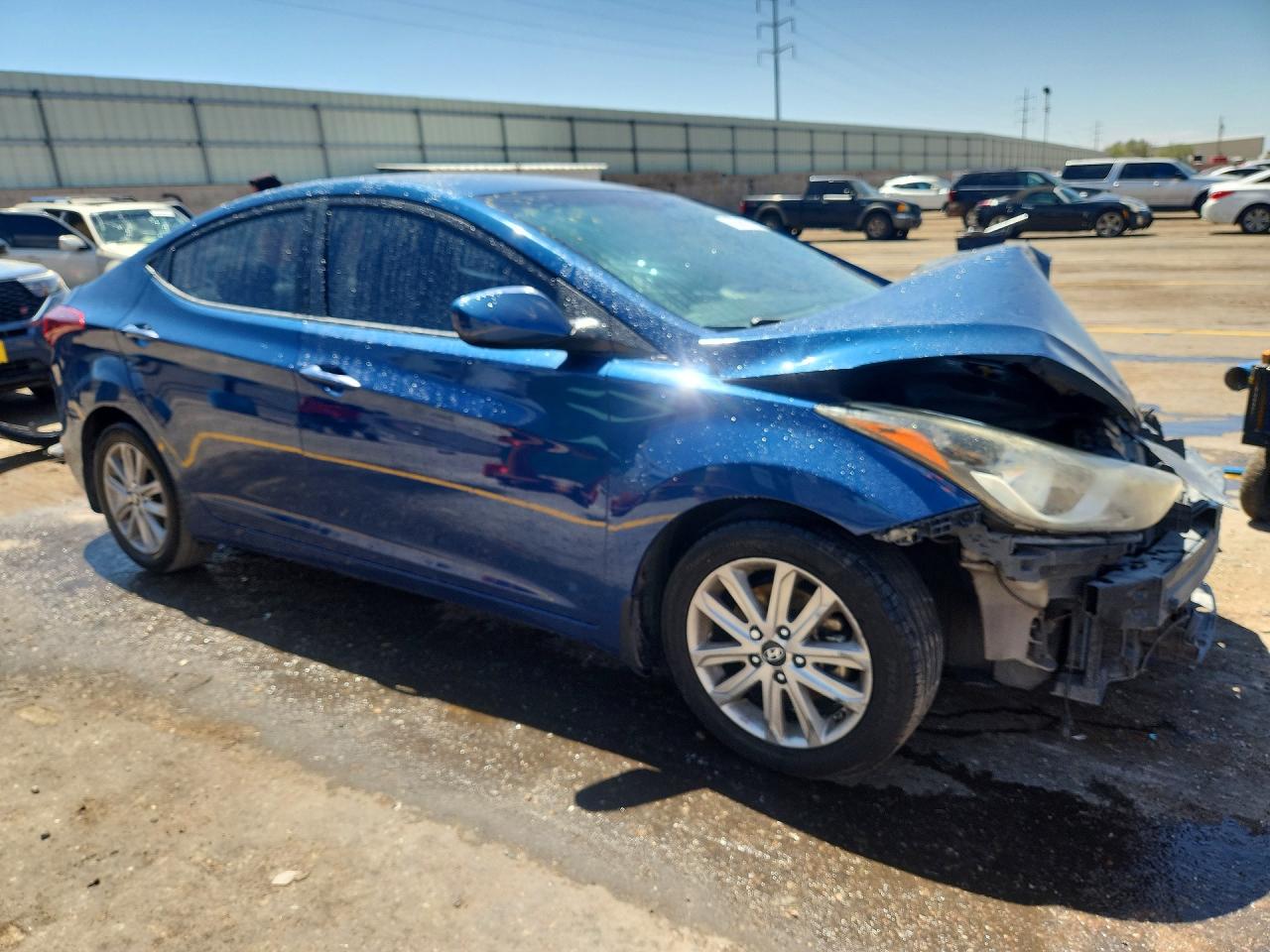 2015 Hyundai Elantra Se Blue vin: KMHDH4AEXFU357856