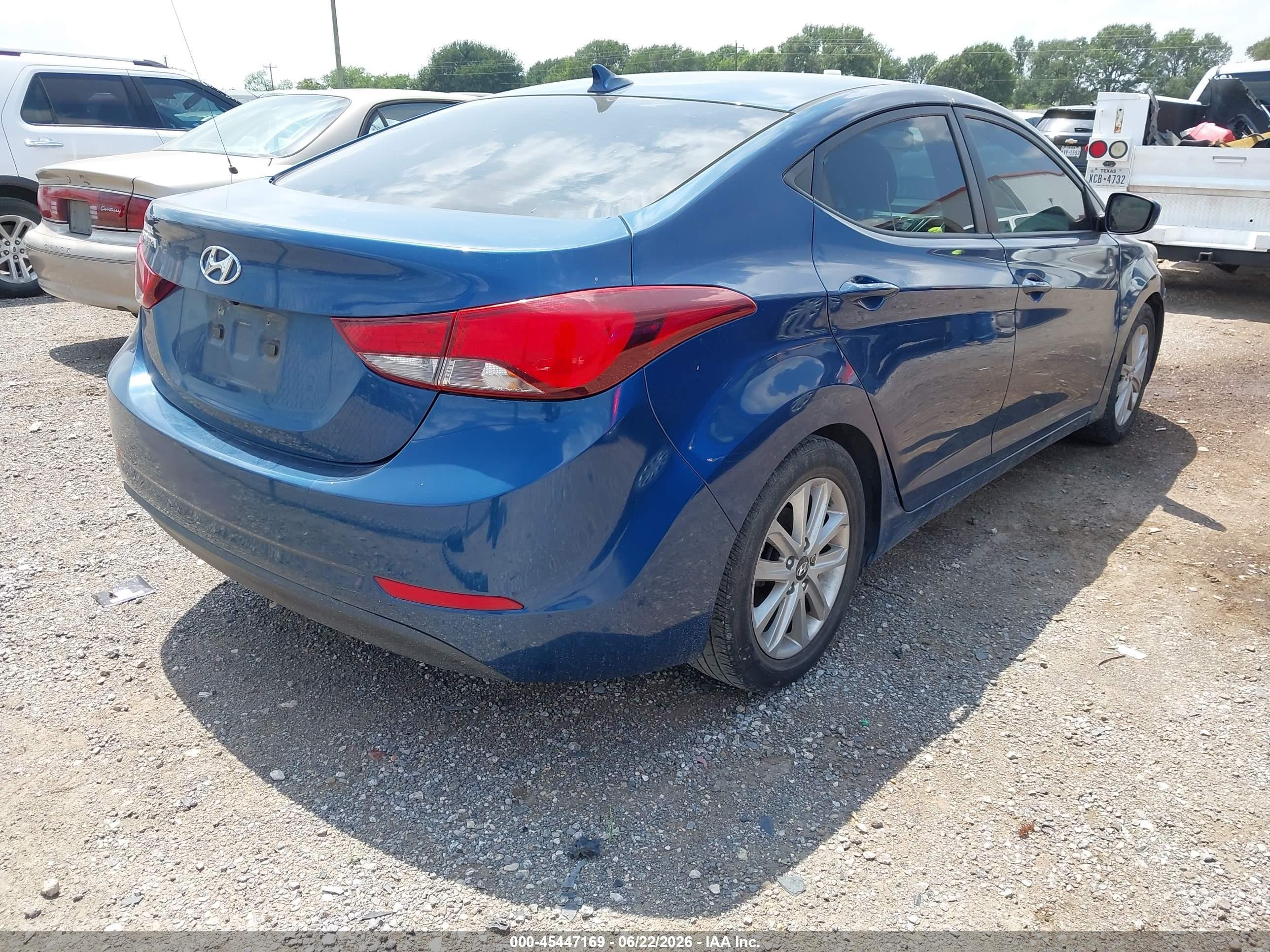 2015 Hyundai Elantra Se Blue vin: KMHDH4AEXFU358148