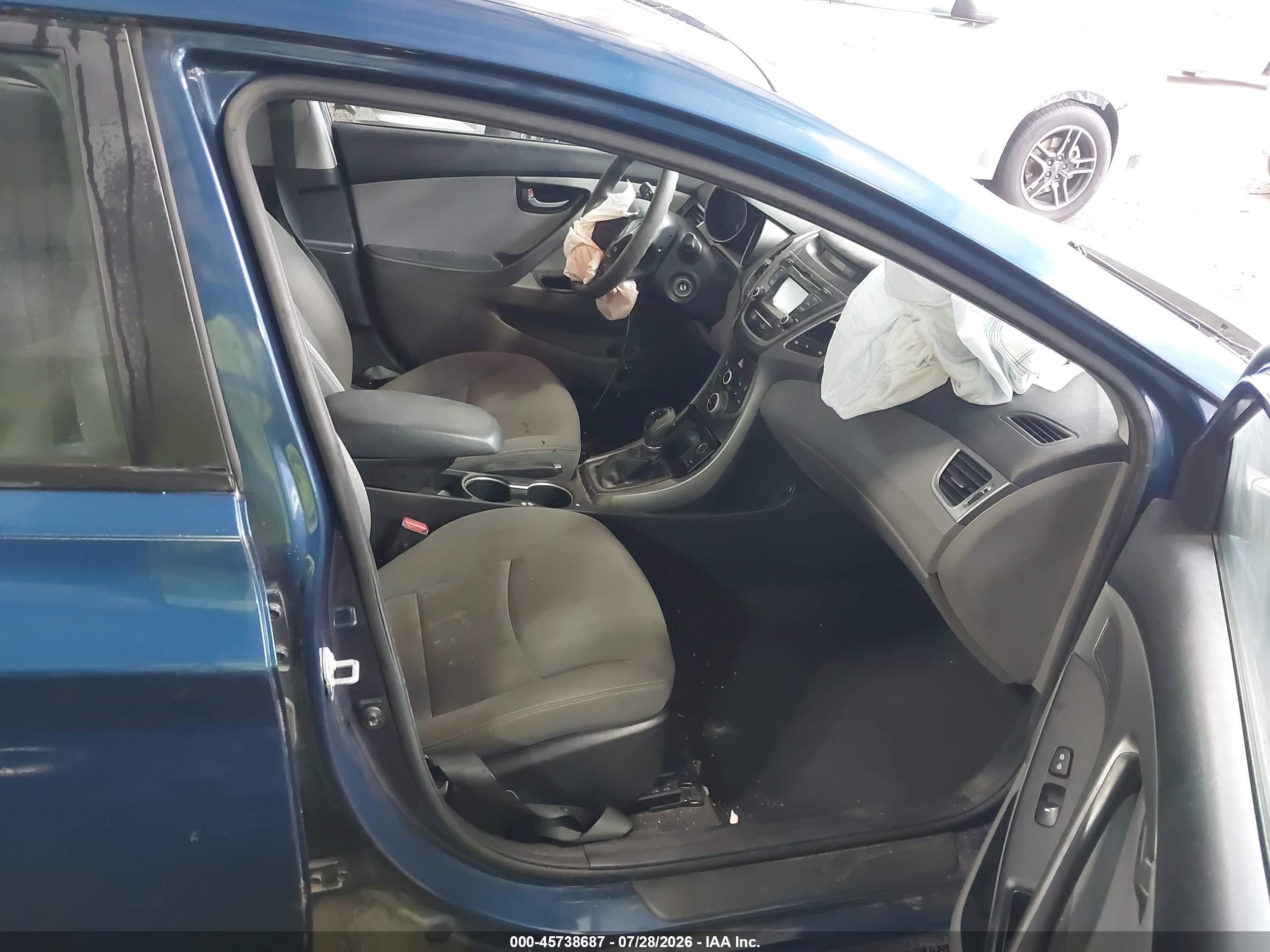 2015 Hyundai Elantra Se Blue vin: KMHDH4AEXFU377217