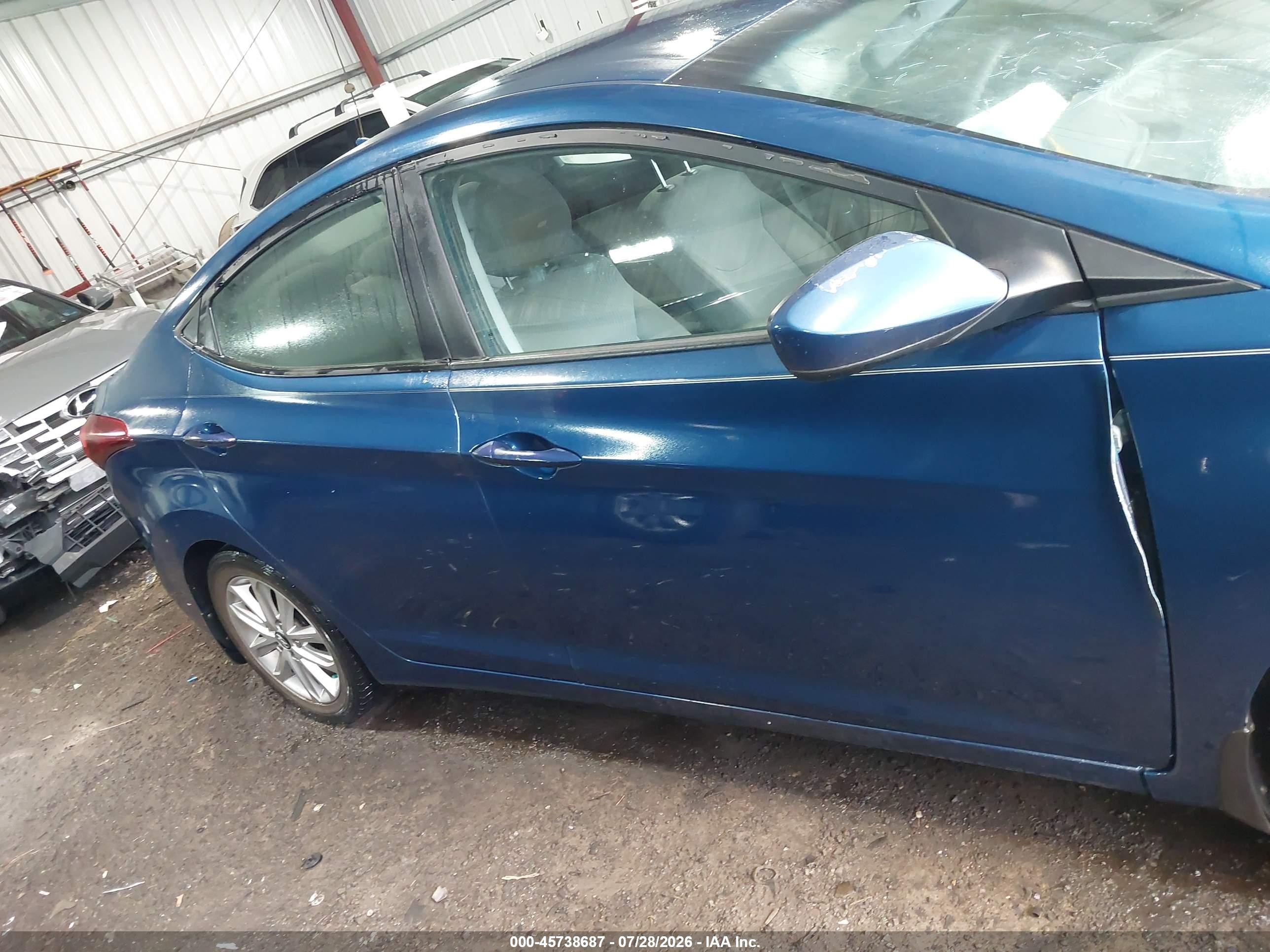 2015 Hyundai Elantra Se Blue vin: KMHDH4AEXFU377217