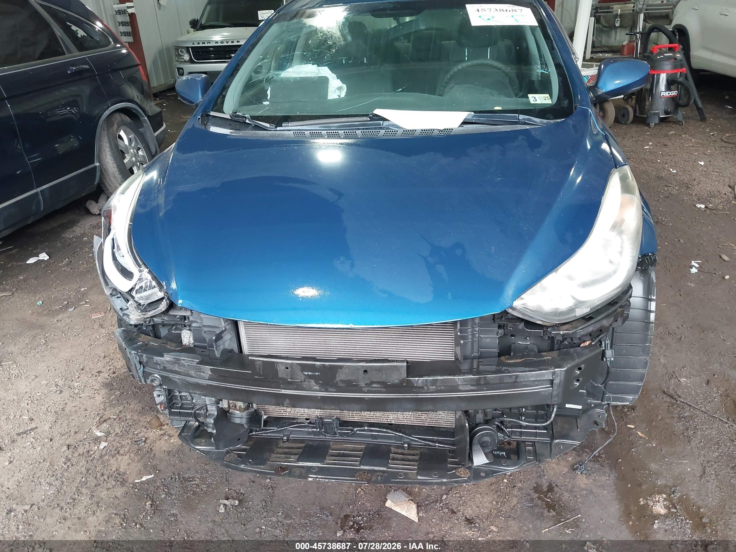 2015 Hyundai Elantra Se Blue vin: KMHDH4AEXFU377217