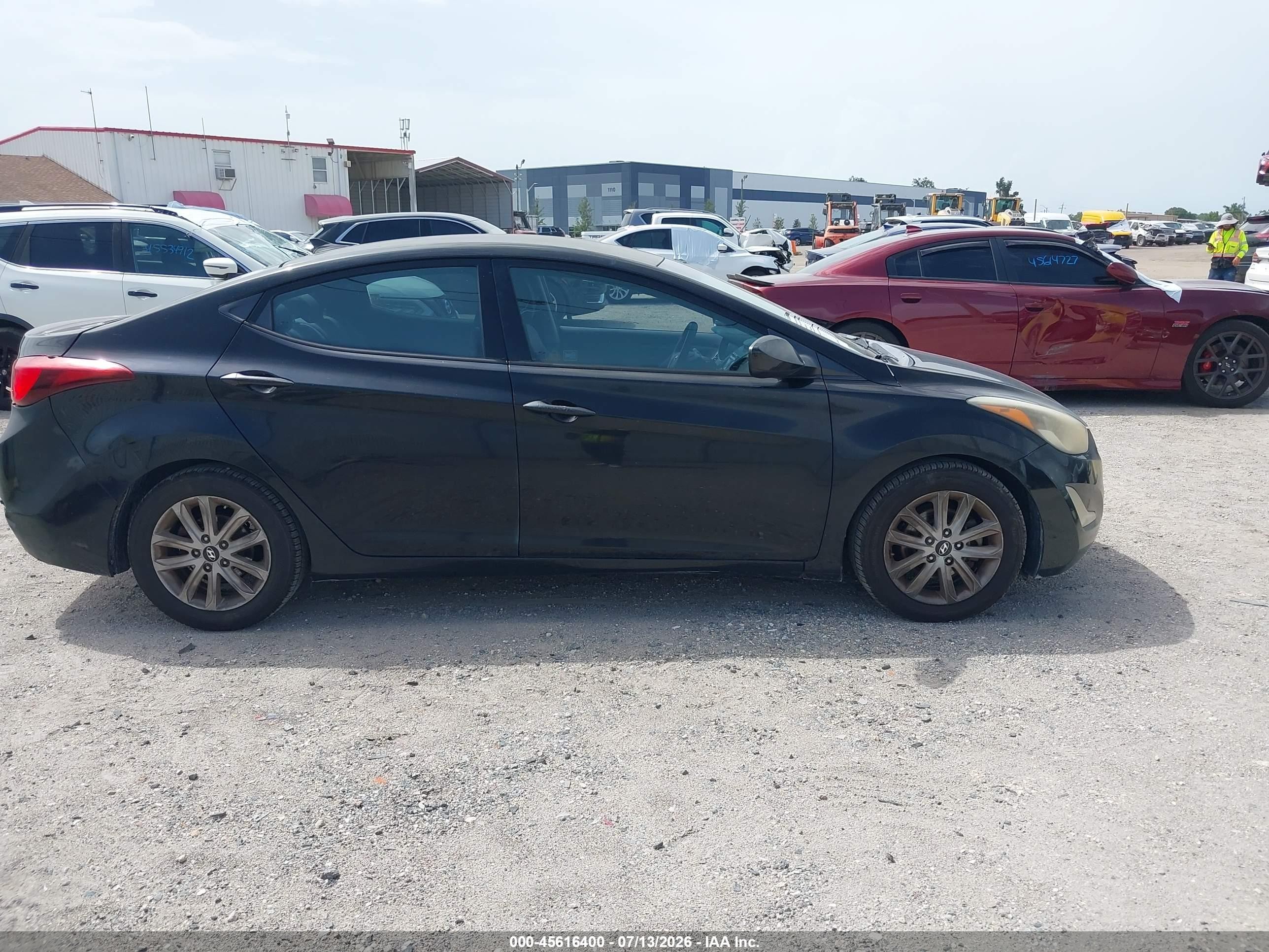 2015 Hyundai Elantra Se Black vin: KMHDH4AEXFU383986
