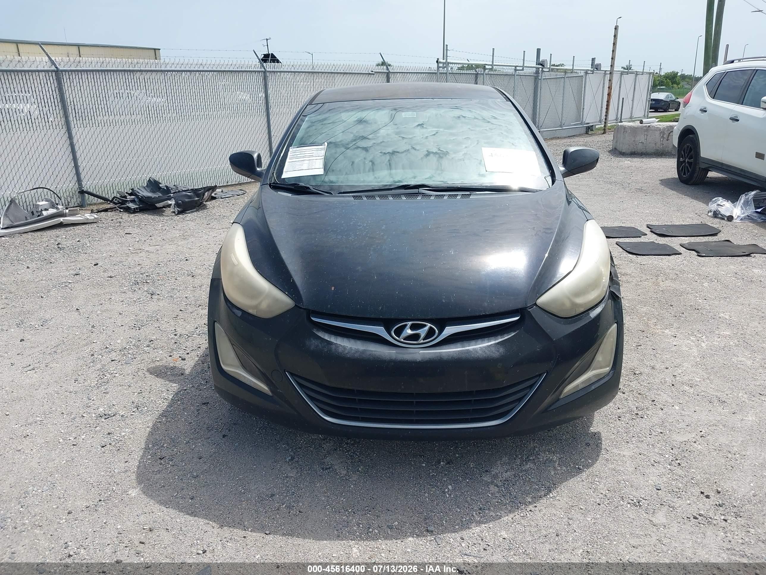 2015 Hyundai Elantra Se Black vin: KMHDH4AEXFU383986
