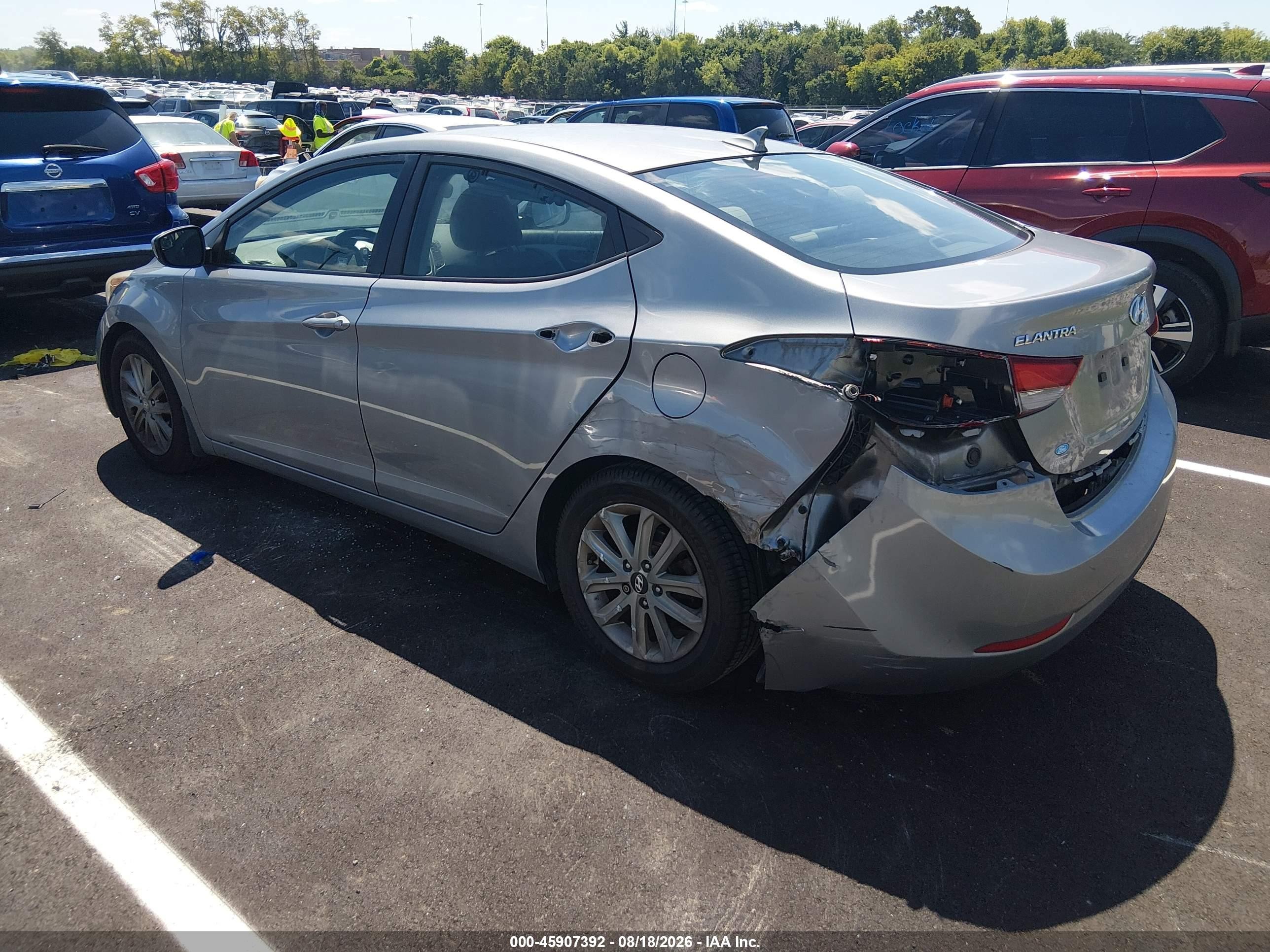 2015 Hyundai Elantra Se Silver vin: KMHDH4AEXFU419420