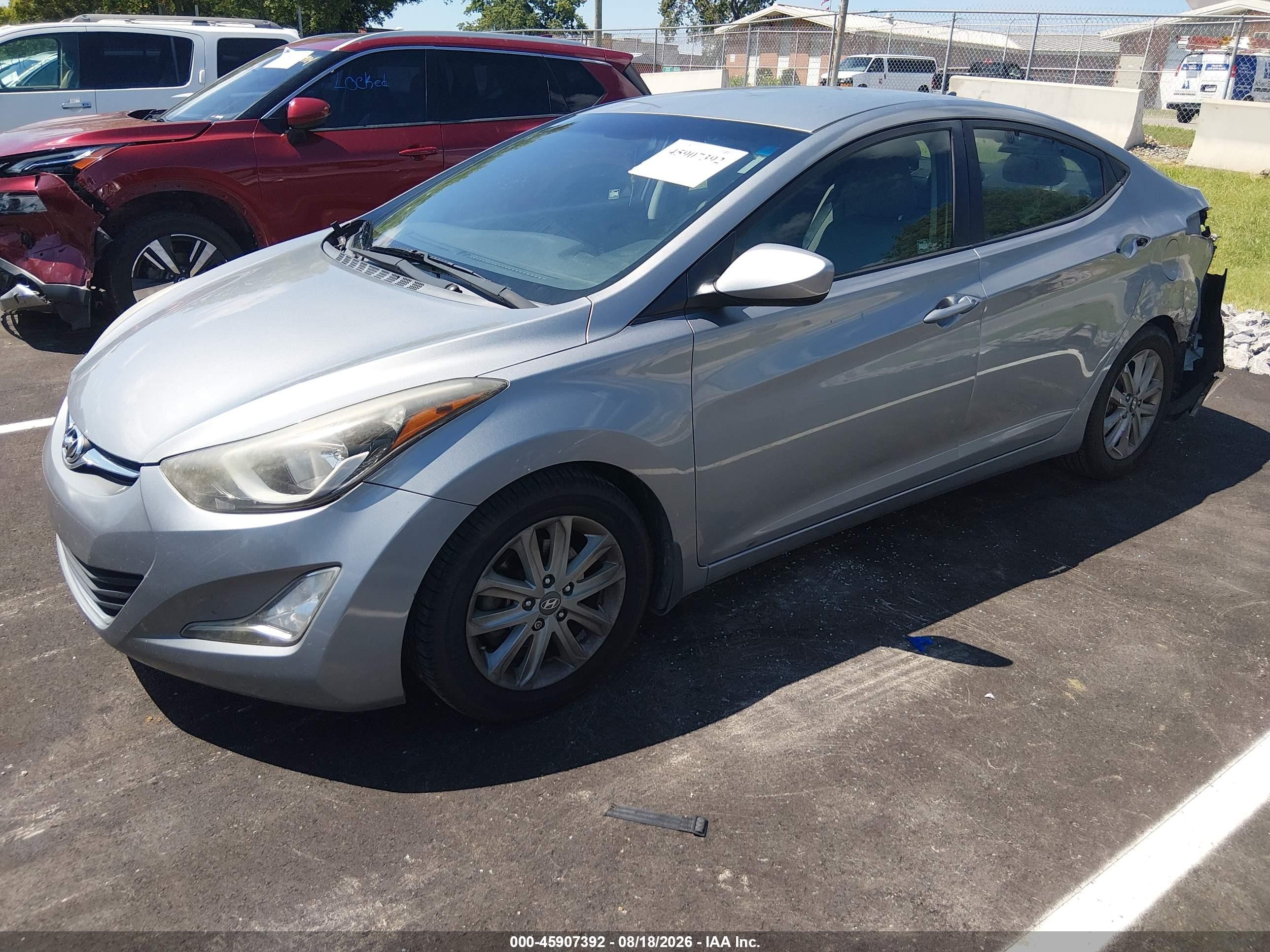 2015 Hyundai Elantra Se Silver vin: KMHDH4AEXFU419420