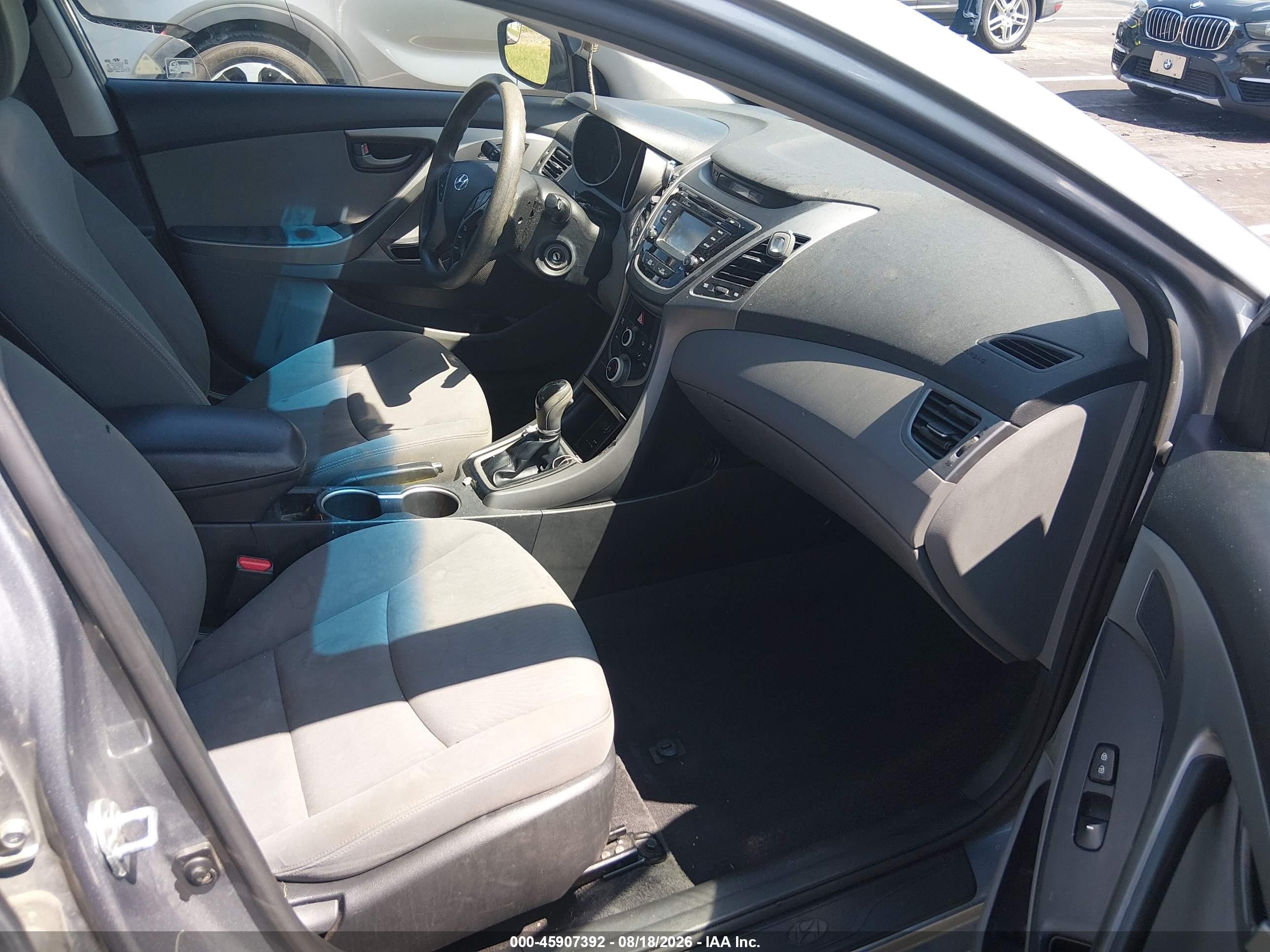 2015 Hyundai Elantra Se Silver vin: KMHDH4AEXFU419420