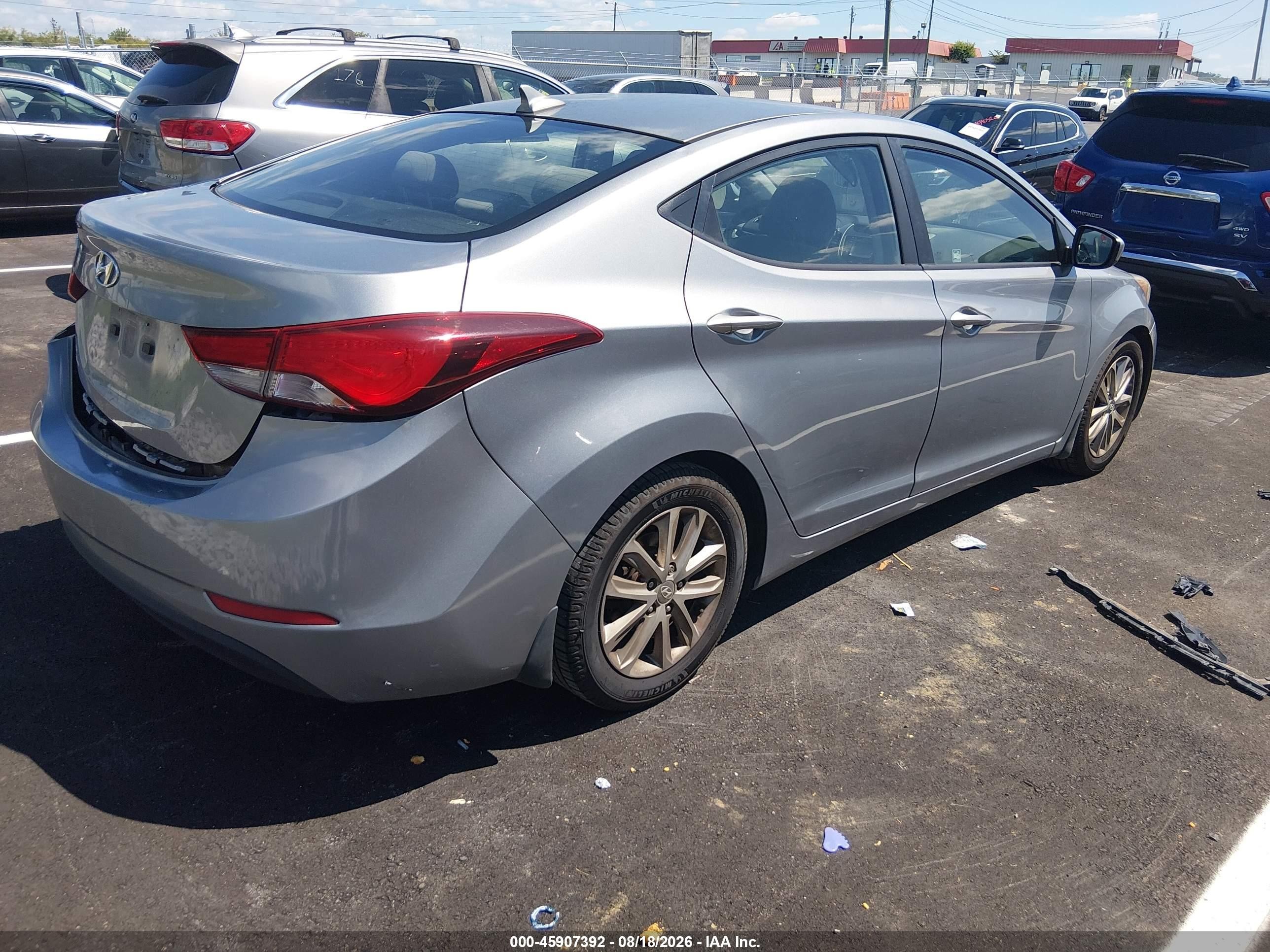 2015 Hyundai Elantra Se Silver vin: KMHDH4AEXFU419420