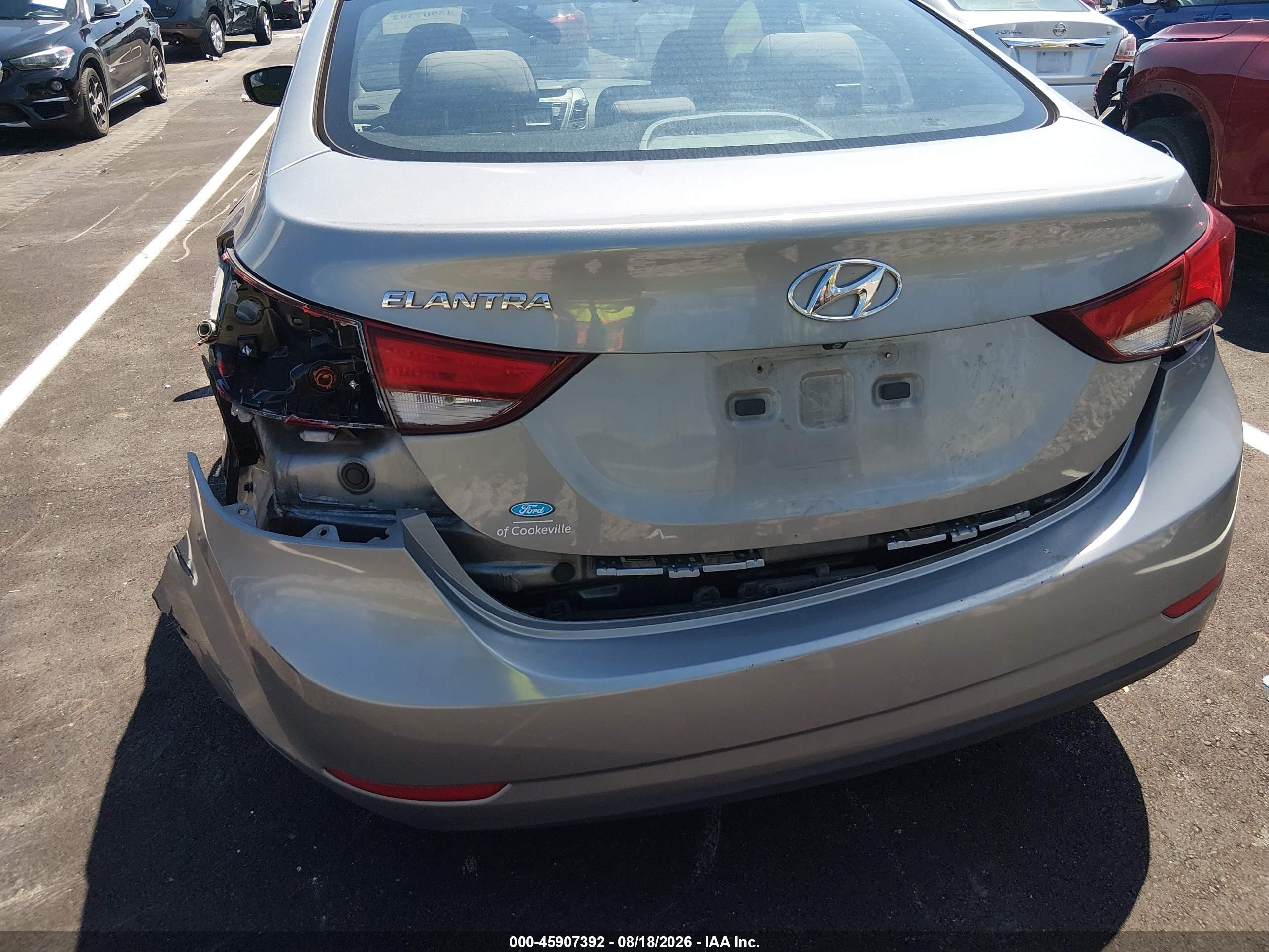 2015 Hyundai Elantra Se Silver vin: KMHDH4AEXFU419420
