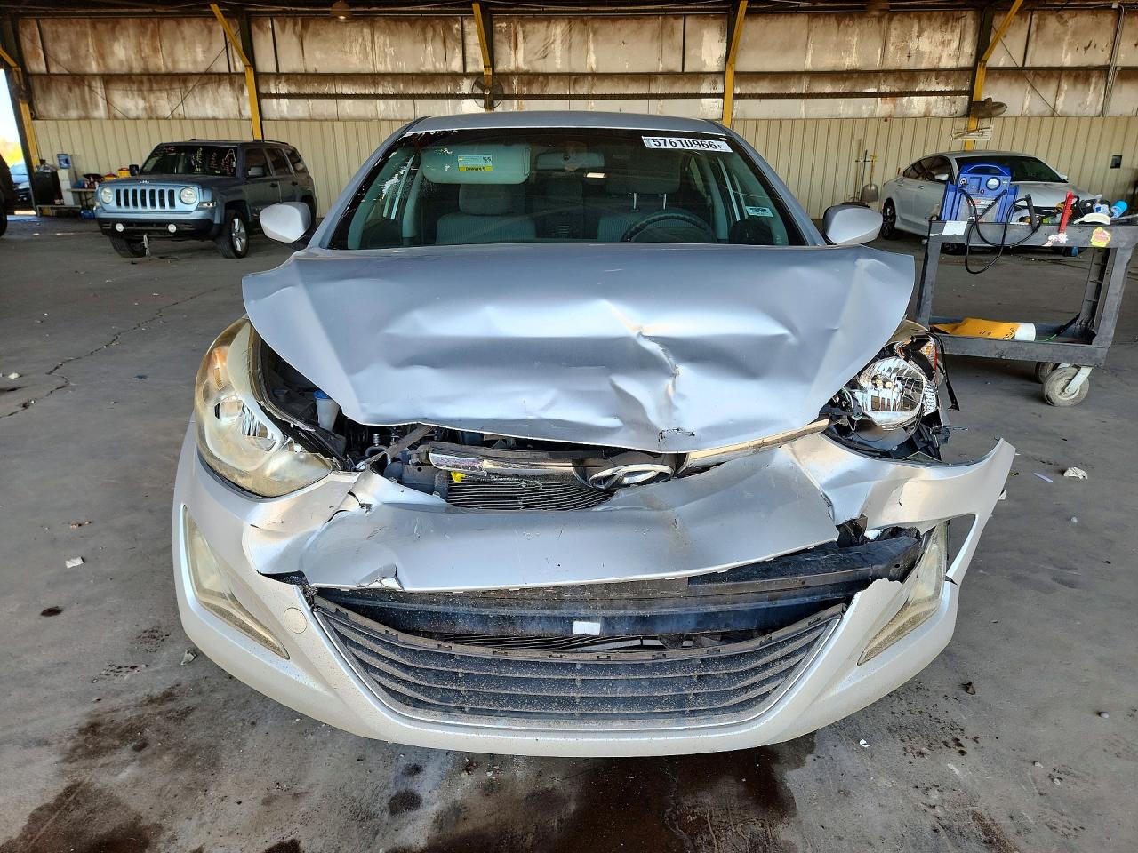 2015 Hyundai Elantra Se Silver vin: KMHDH4AEXFU421068