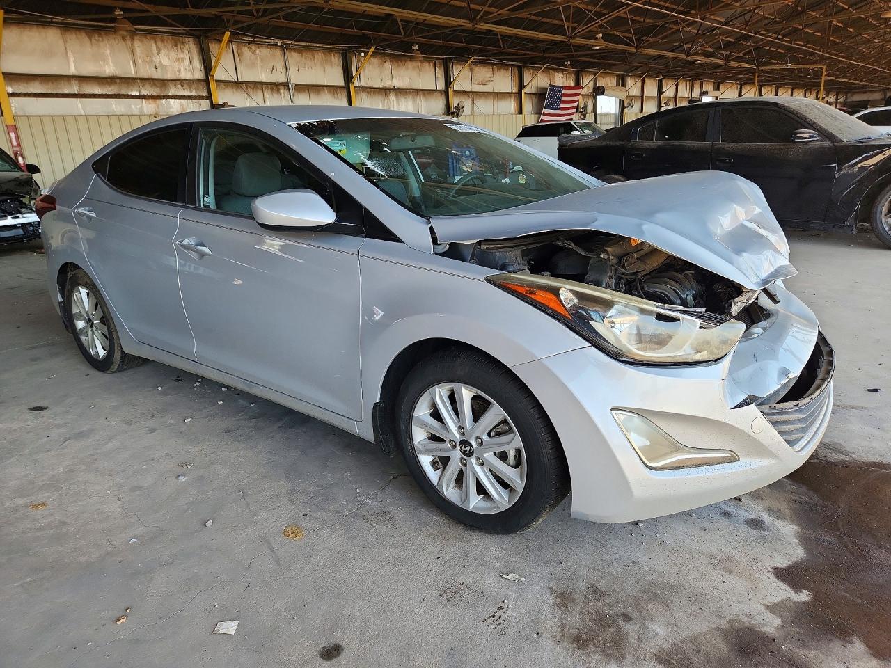 2015 Hyundai Elantra Se Silver vin: KMHDH4AEXFU421068