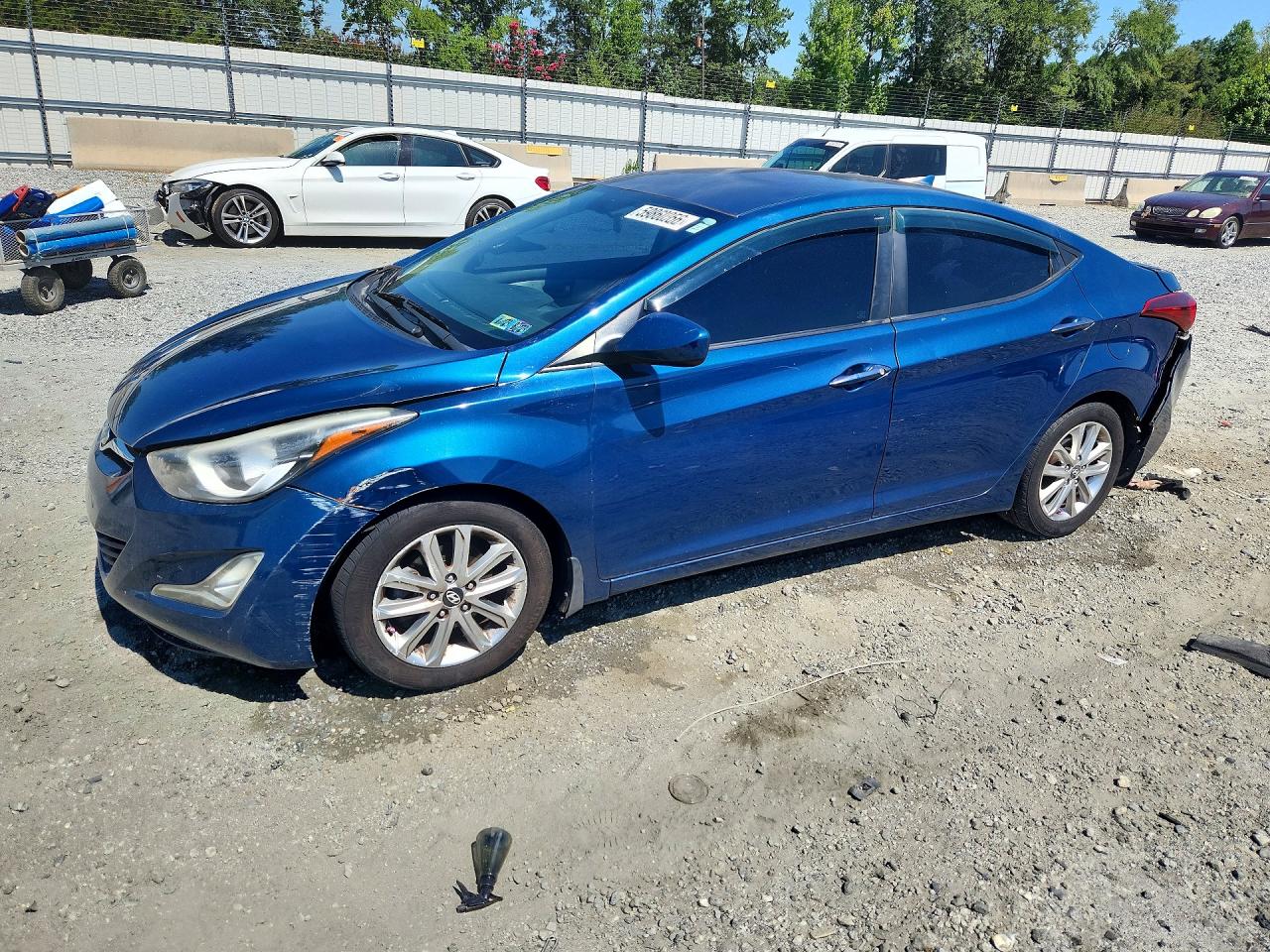 2015 Hyundai Elantra Se Blue vin: KMHDH4AEXFU422074