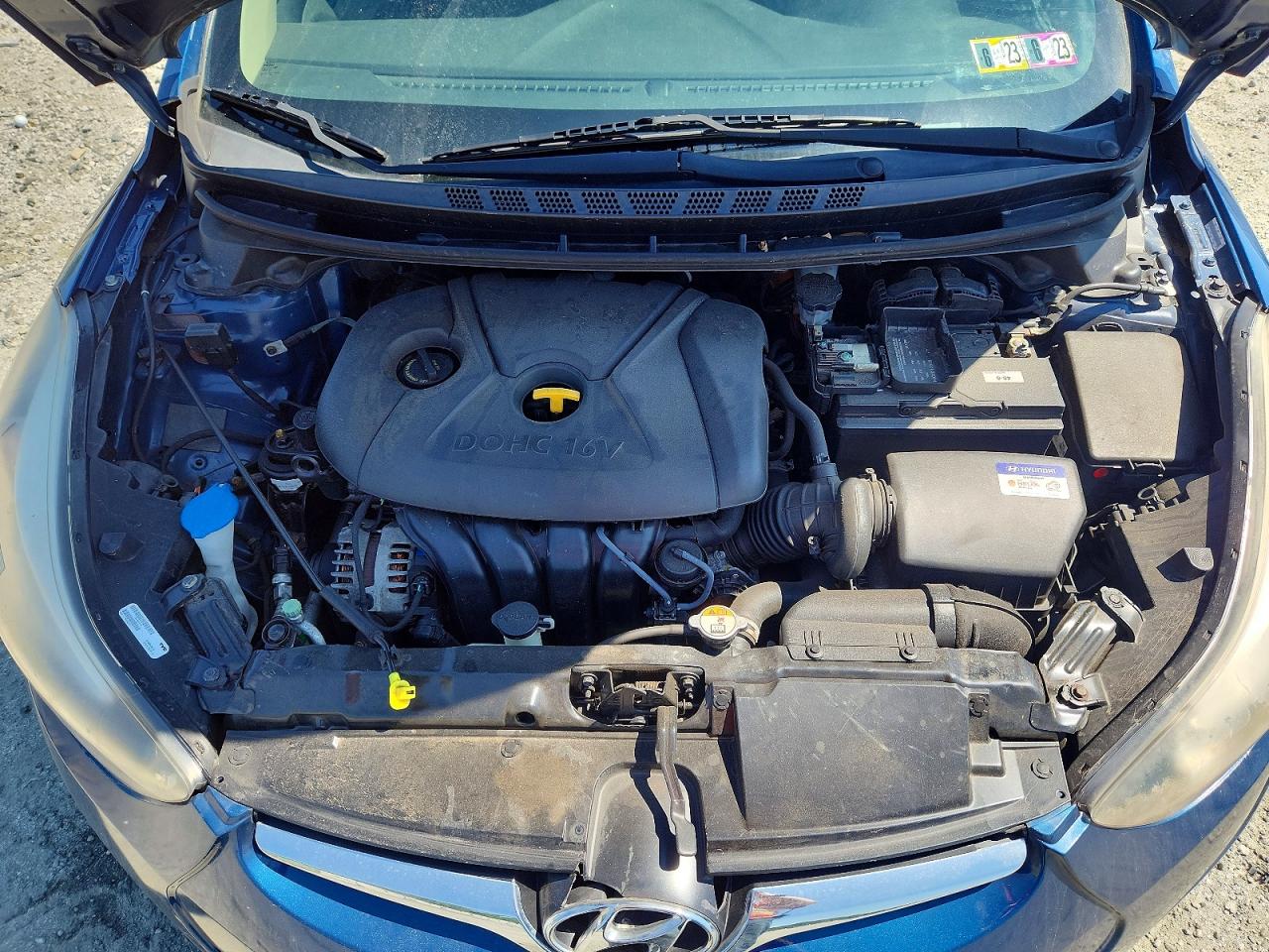 2015 Hyundai Elantra Se Blue vin: KMHDH4AEXFU422074