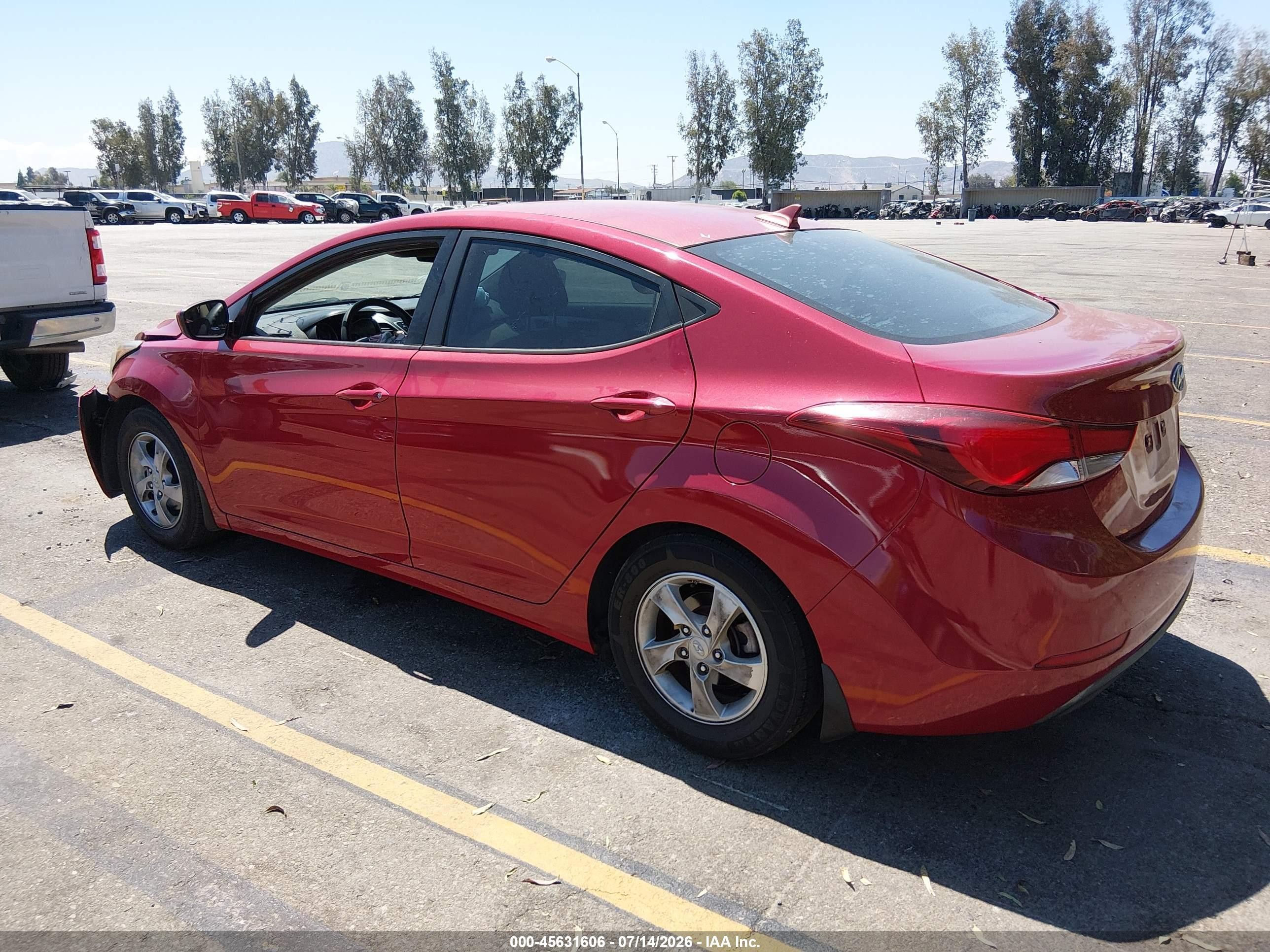 2015 Hyundai Elantra Se Red vin: KMHDH4AEXFU426125