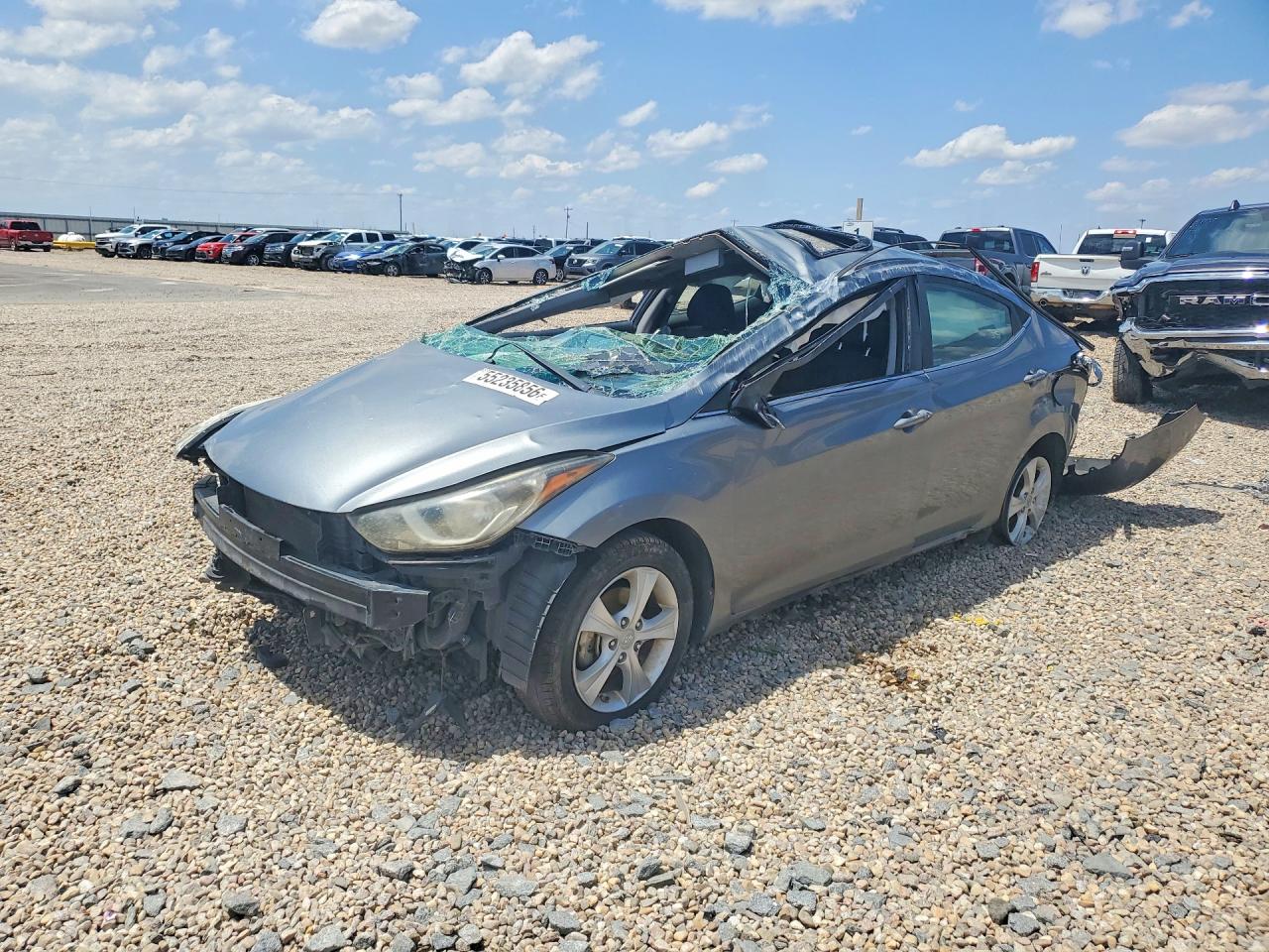 2016 Hyundai Elantra Value Edition Gray vin: KMHDH4AEXGU643580
