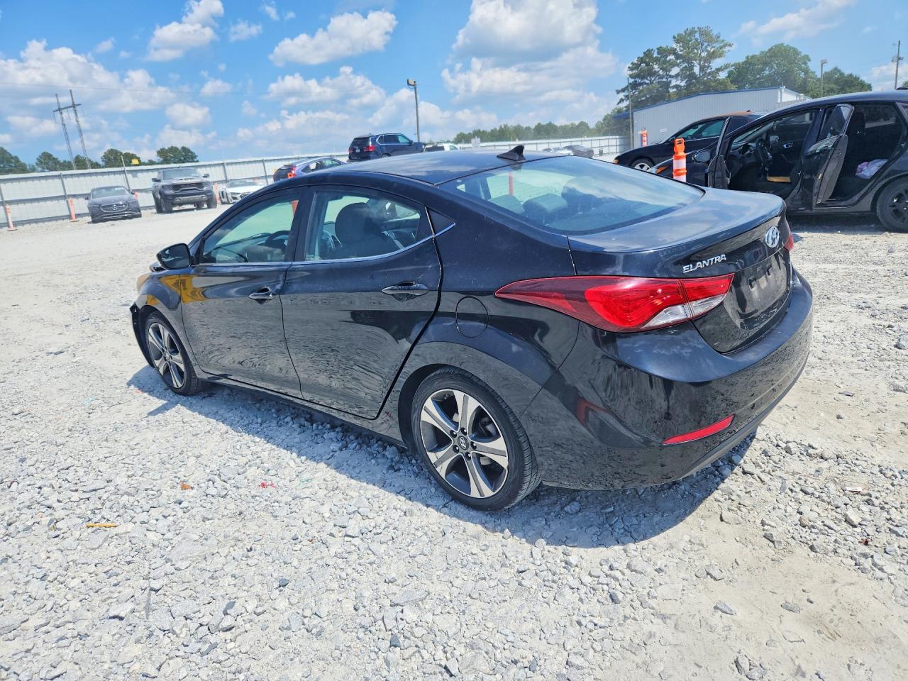 2014 Hyundai Elantra Sport Black vin: KMHDH4AH0EU044369