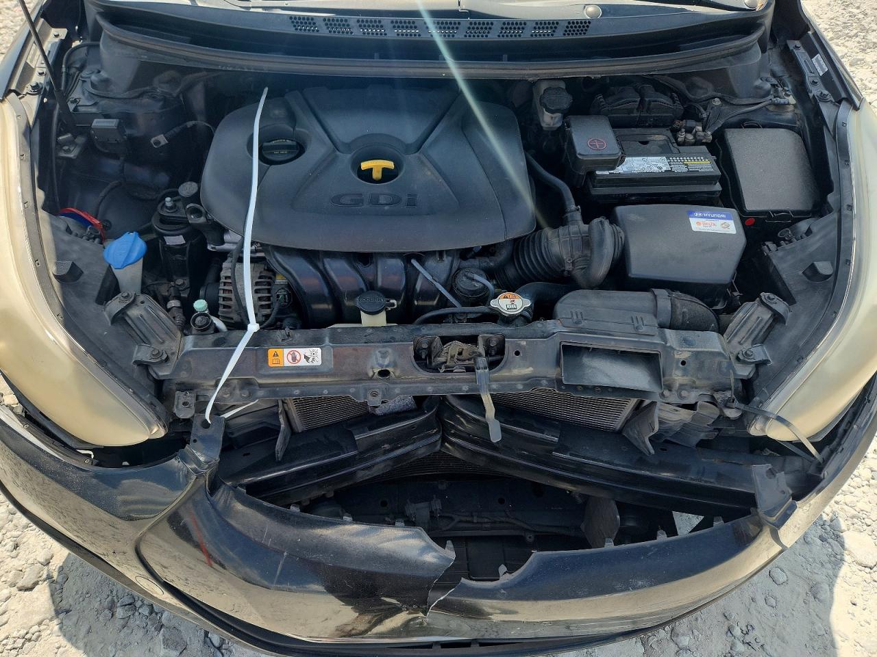 2014 Hyundai Elantra Sport Black vin: KMHDH4AH0EU044369