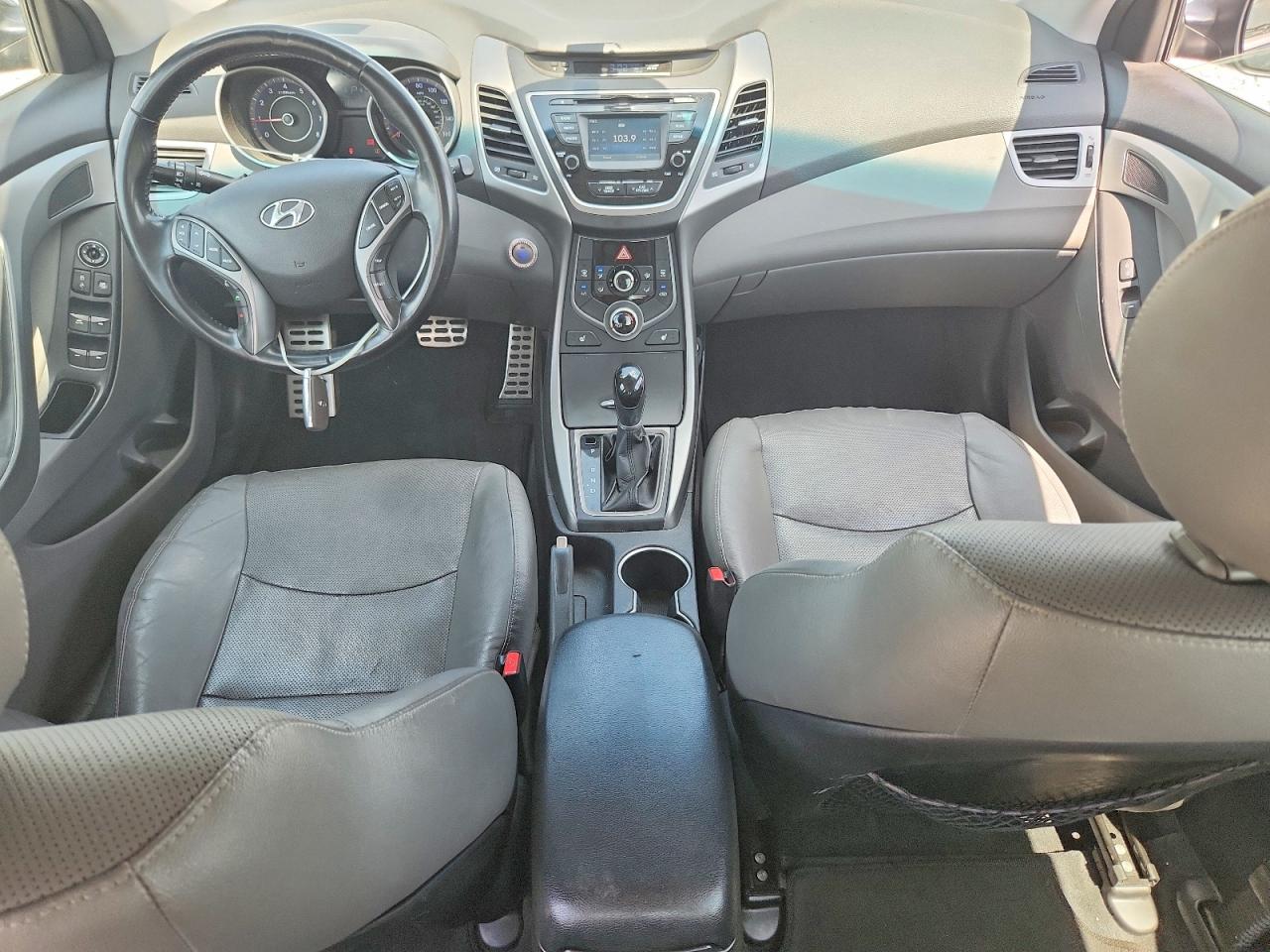 2014 Hyundai Elantra Sport Black vin: KMHDH4AH0EU044369