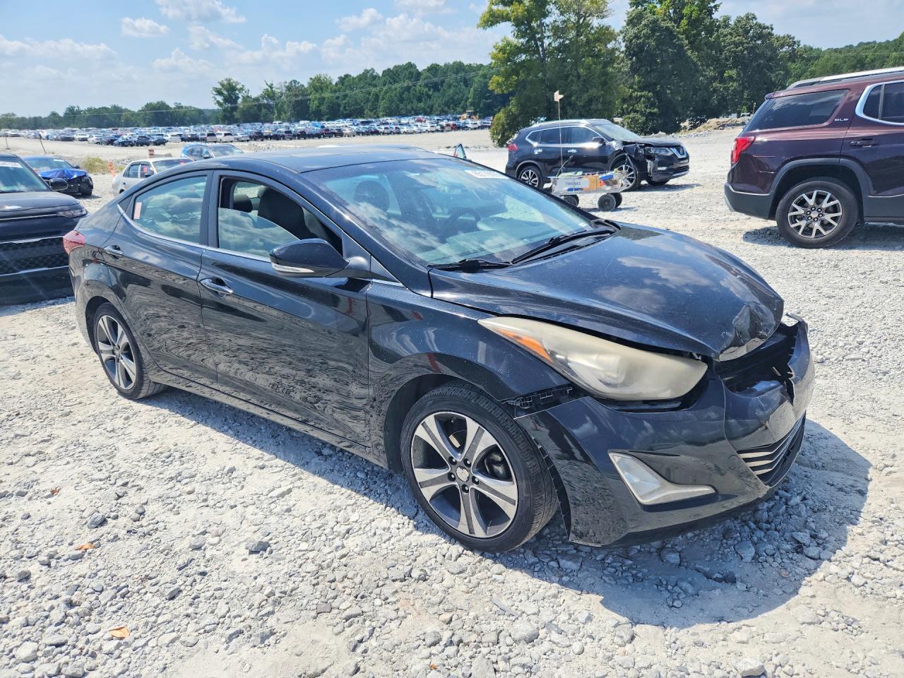 2014 Hyundai Elantra Sport Black vin: KMHDH4AH0EU044369