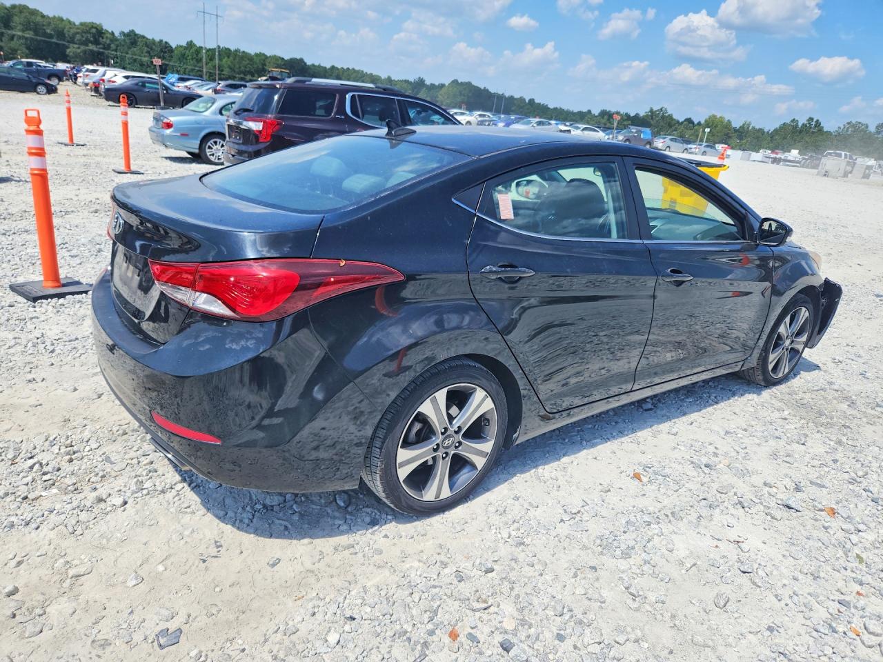 2014 Hyundai Elantra Sport Black vin: KMHDH4AH0EU044369