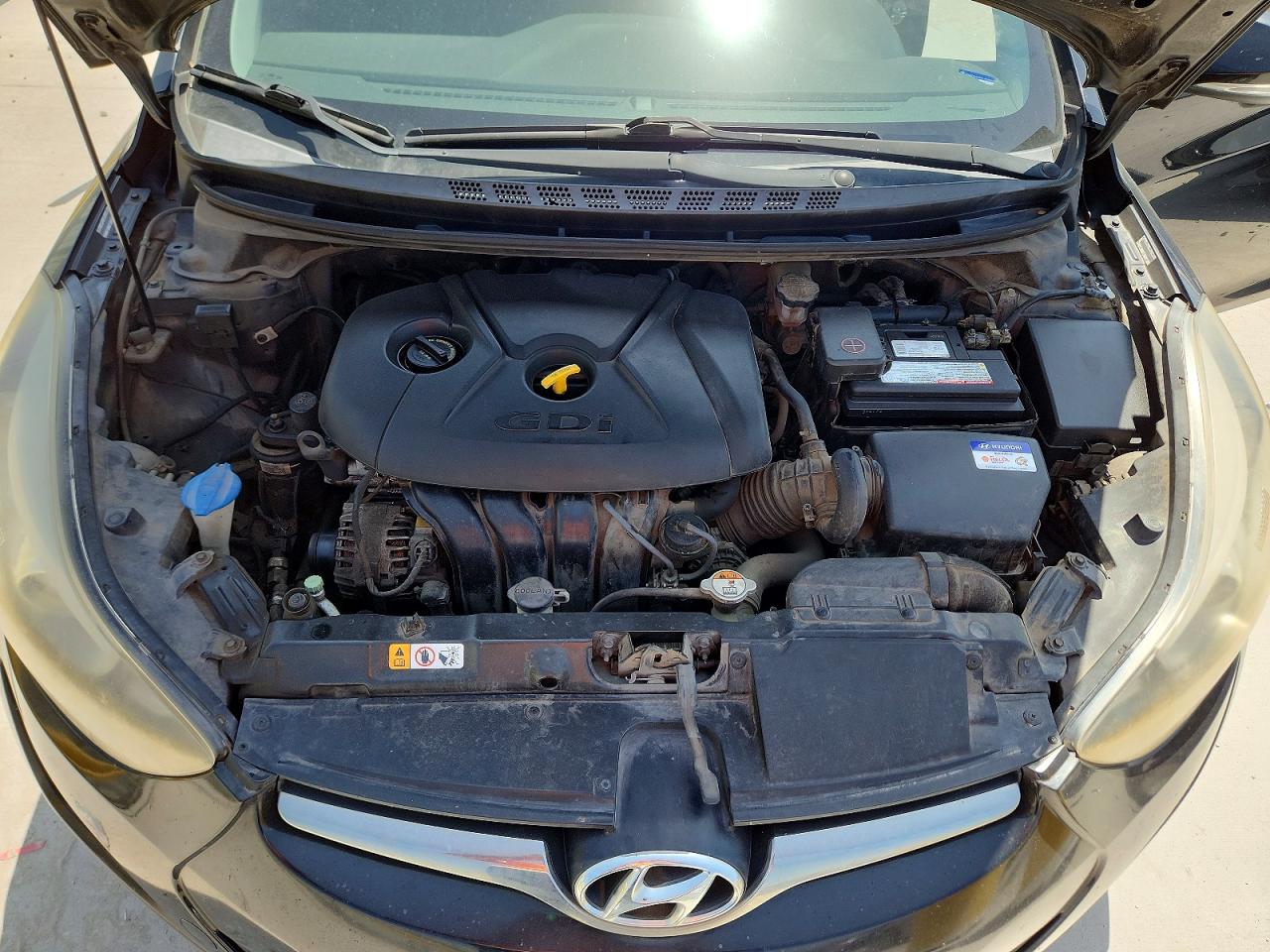 2014 Hyundai Elantra Sport Black vin: KMHDH4AH0EU174684