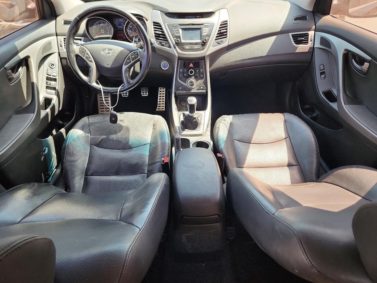 2014 Hyundai Elantra Sport Black vin: KMHDH4AH0EU174684