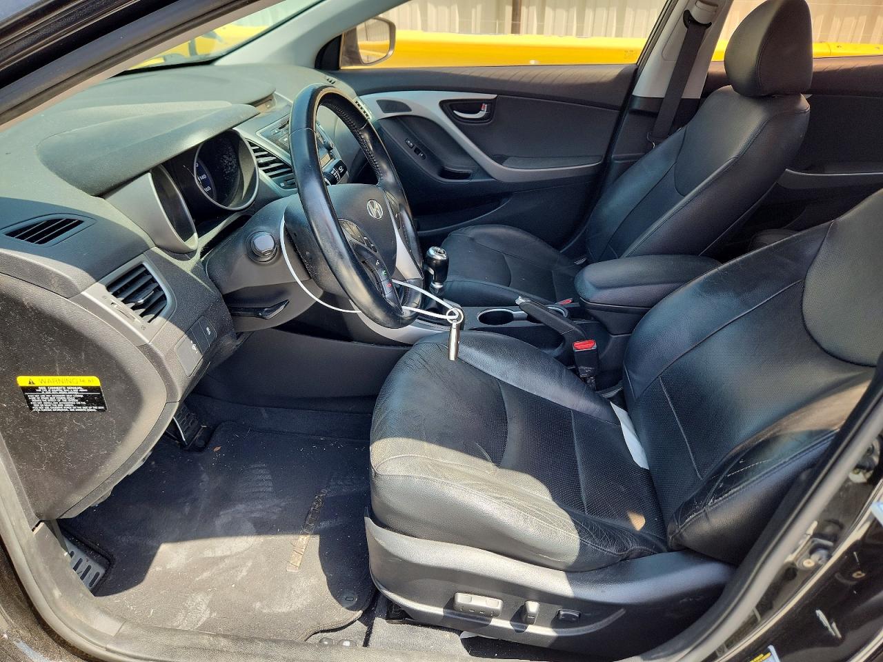 2014 Hyundai Elantra Sport Black vin: KMHDH4AH0EU174684